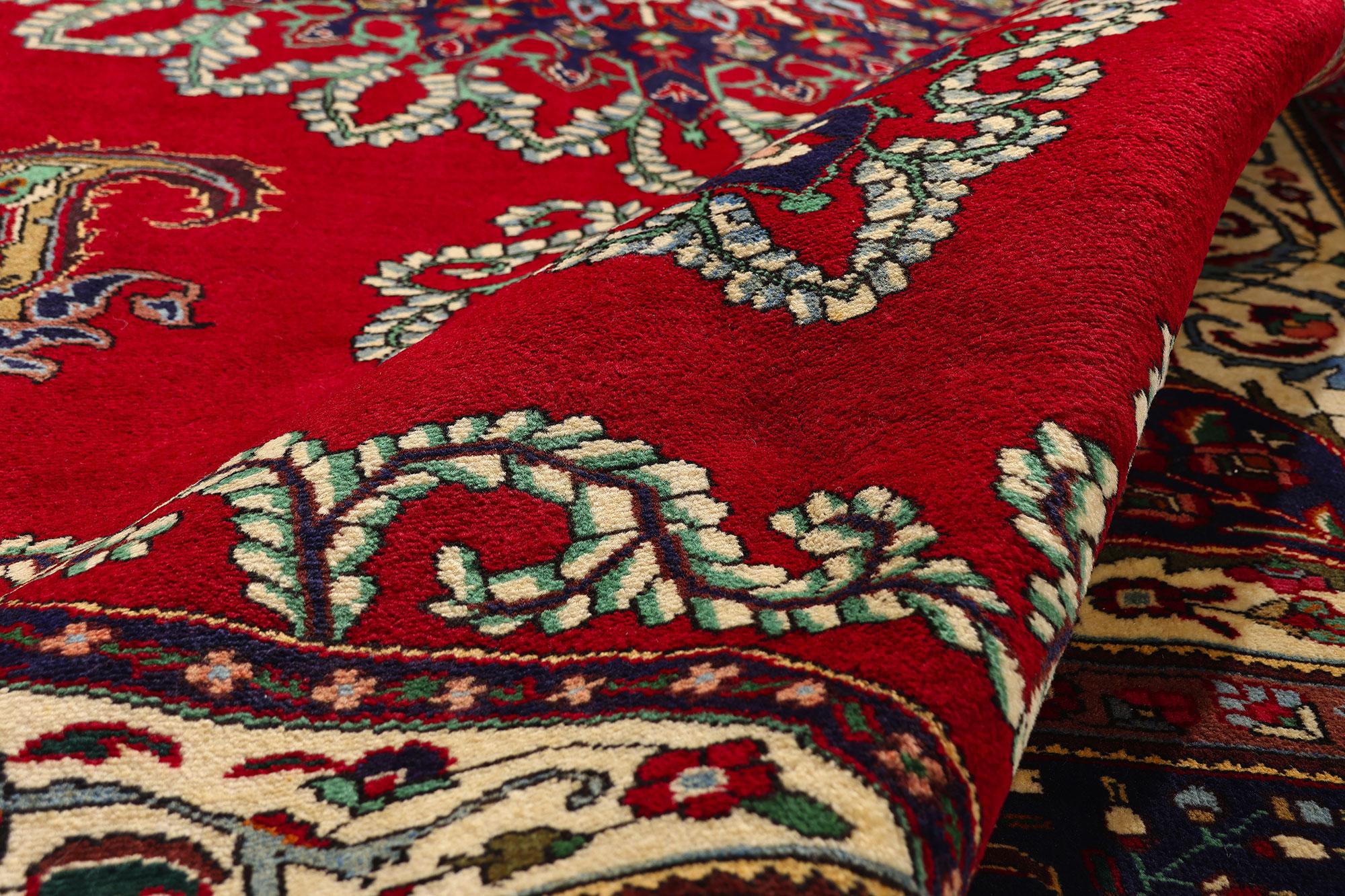 Persischer Täbris-Teppich mit königlichem Jacobean-Stil im Angebot 1
