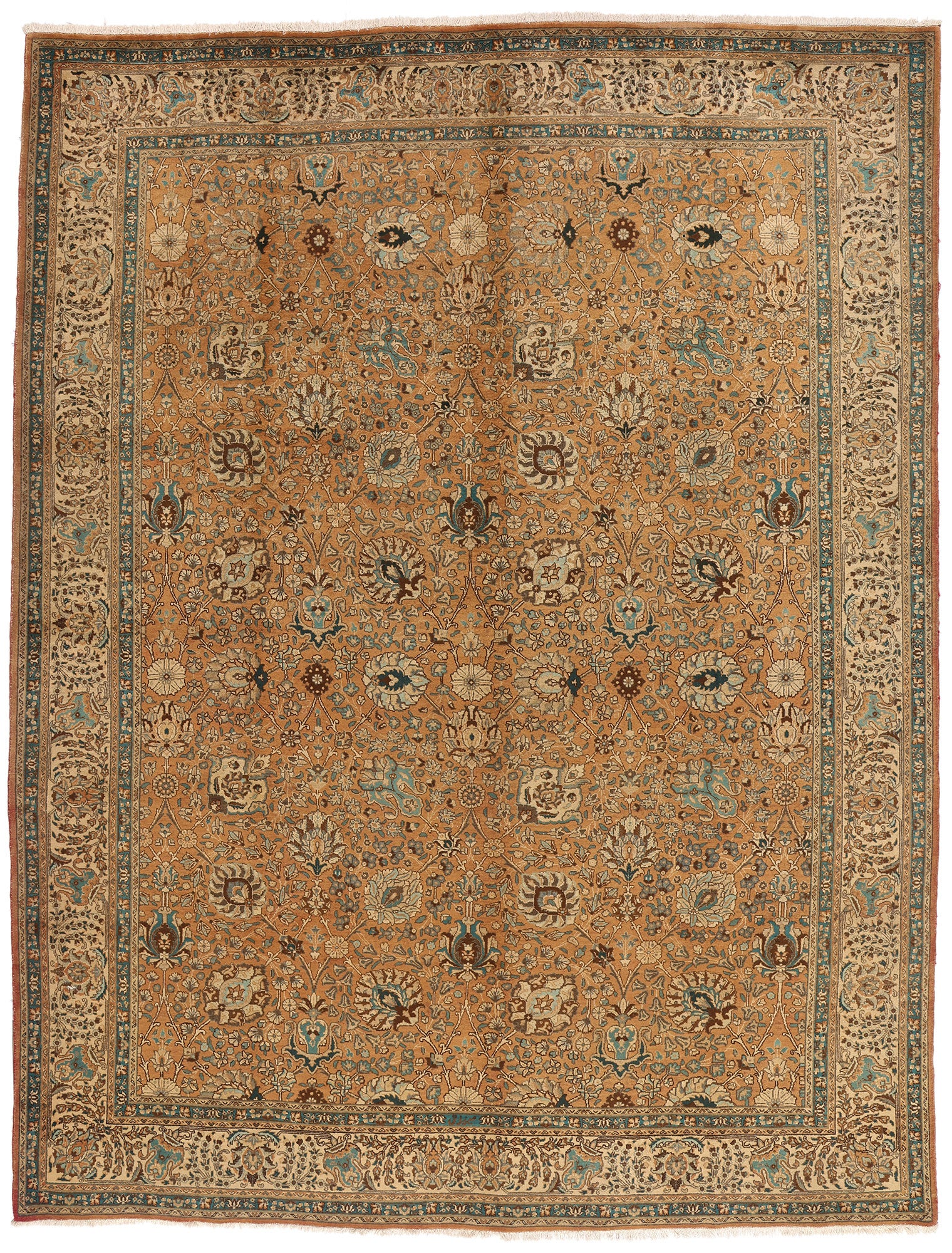 1960's Persian Tabriz Rug with Traditional Style
