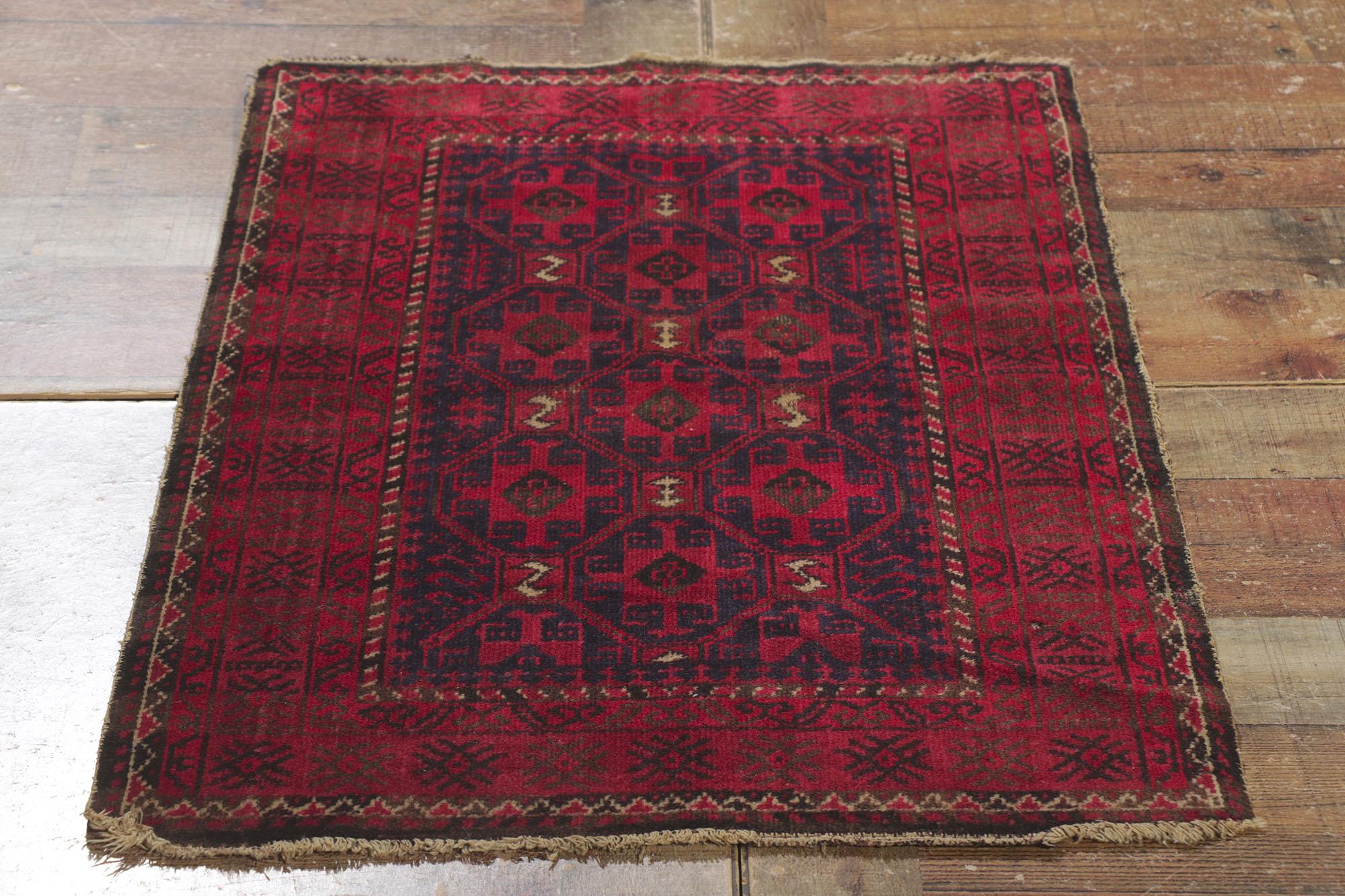 Alfombra turcomana persa de 1930 de estilo tribal siglo XX en venta
