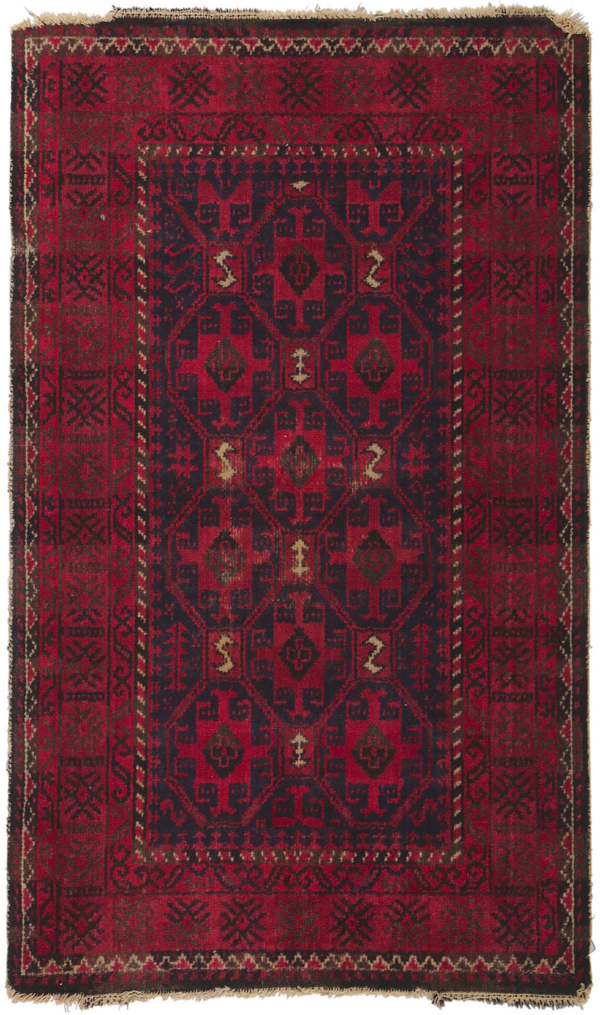 Alfombra turcomana persa de 1930 de estilo tribal Lana en venta