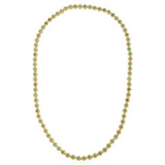 1960's Persian Turquoise and Yellow Gold Multiple Wear Long Convertible Necklace