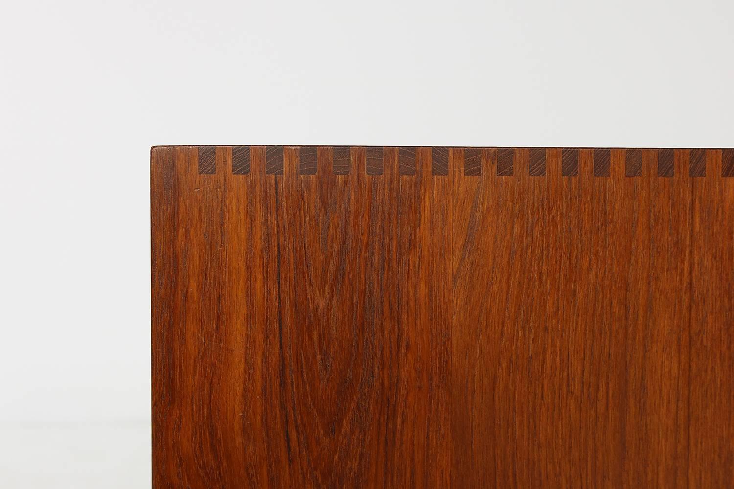 1960s Peter Hvidt Teak Cabinet with Tambour Doors Danish Modern Design Sideboard 5