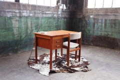 1960s Petit Danish Teak Writing Desk