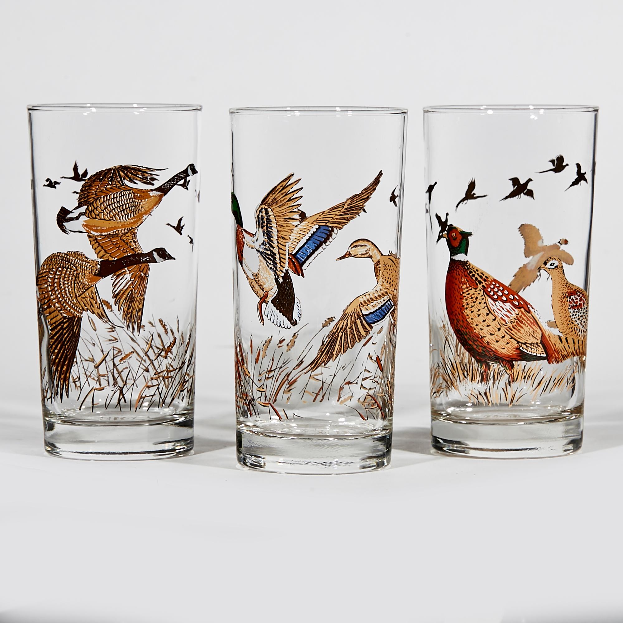 pheasant drinking glasses