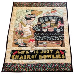Vintage Pictorial Crib Quilt