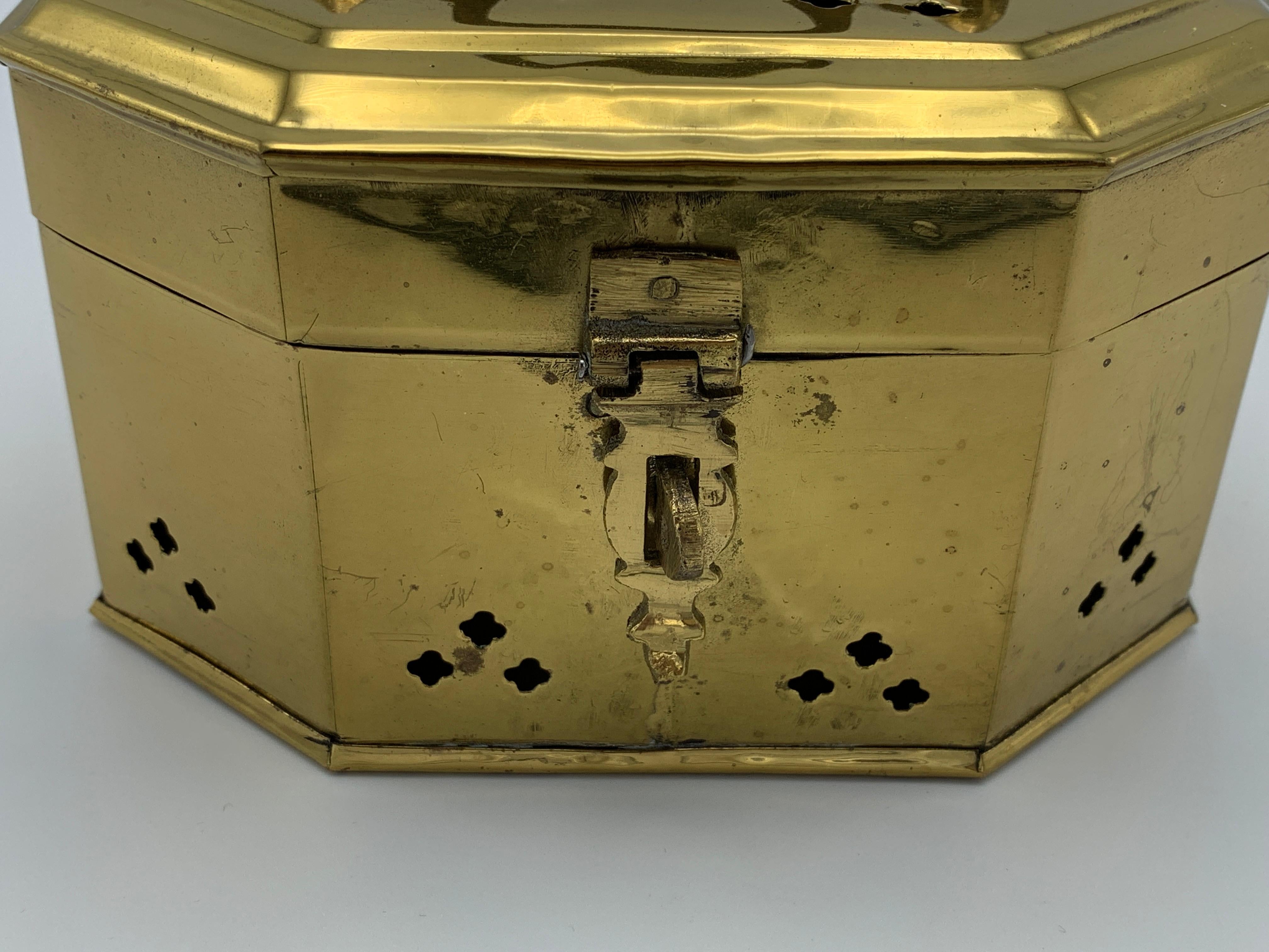 1960s Pierced Brass Cricket Box 1