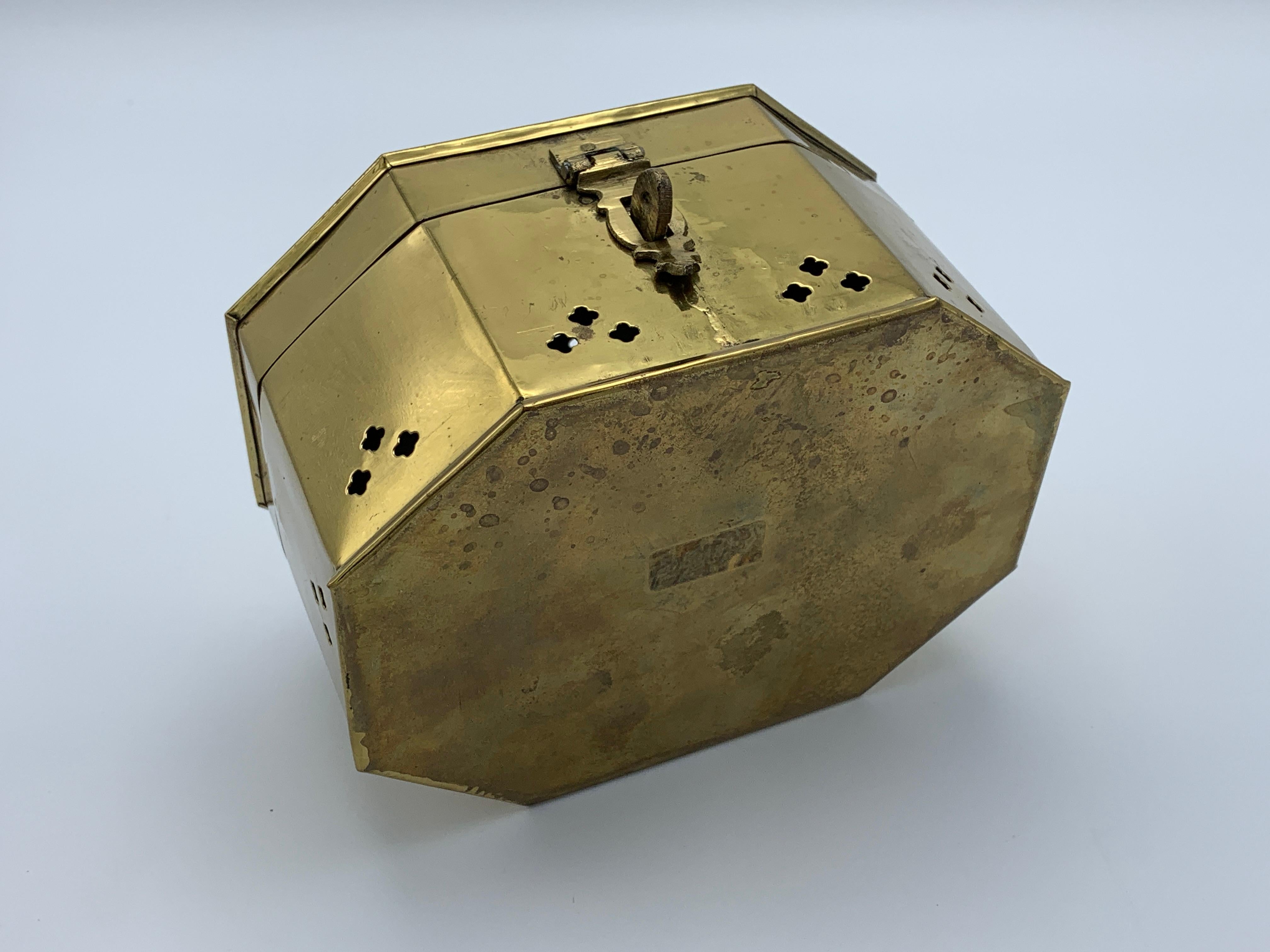 1960s Pierced Brass Cricket Box 2