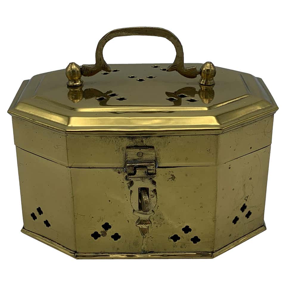 1960s Pierced Brass Cricket Box at 1stDibs