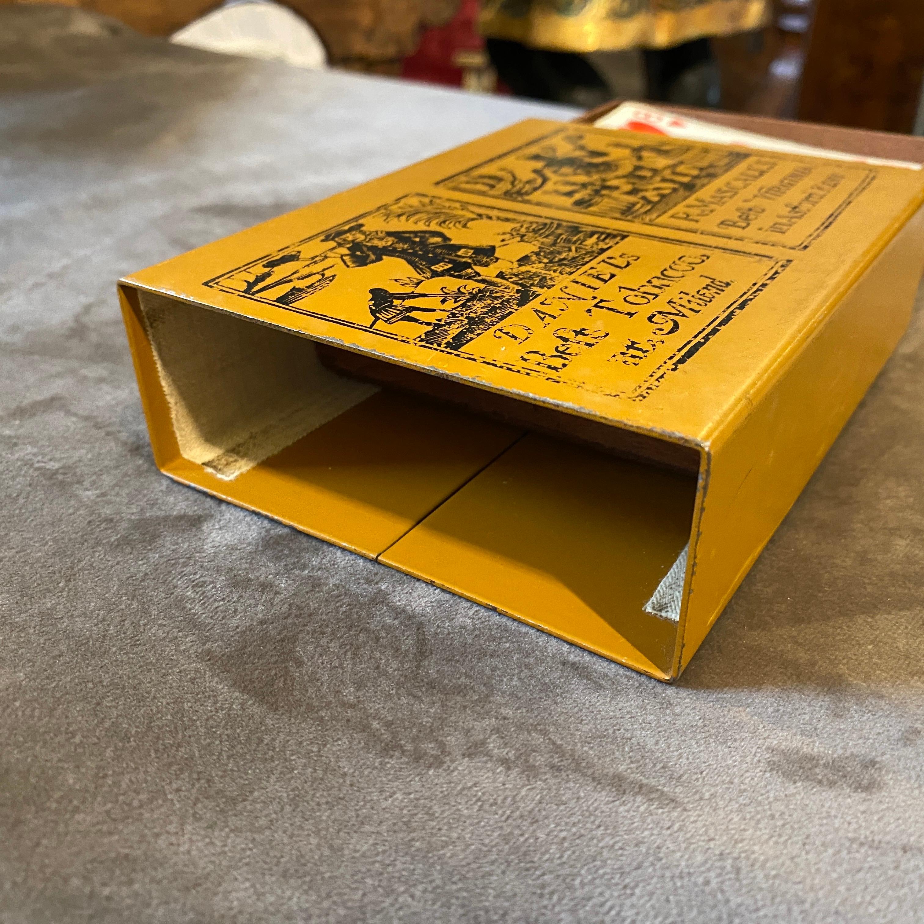 Metal 1960s Piero Fornasetti Mid-Century Modern Enameled Playing Card Box