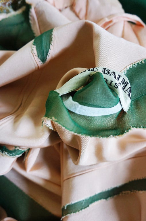 1960s Pierre Balmain Haute Couture Beaded Silk Dress 4