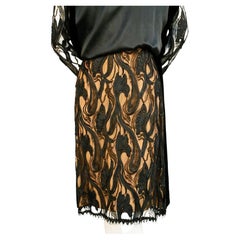 1960's PIERRE BALMAIN haute COUTURE velvet dress with sheer lace detail