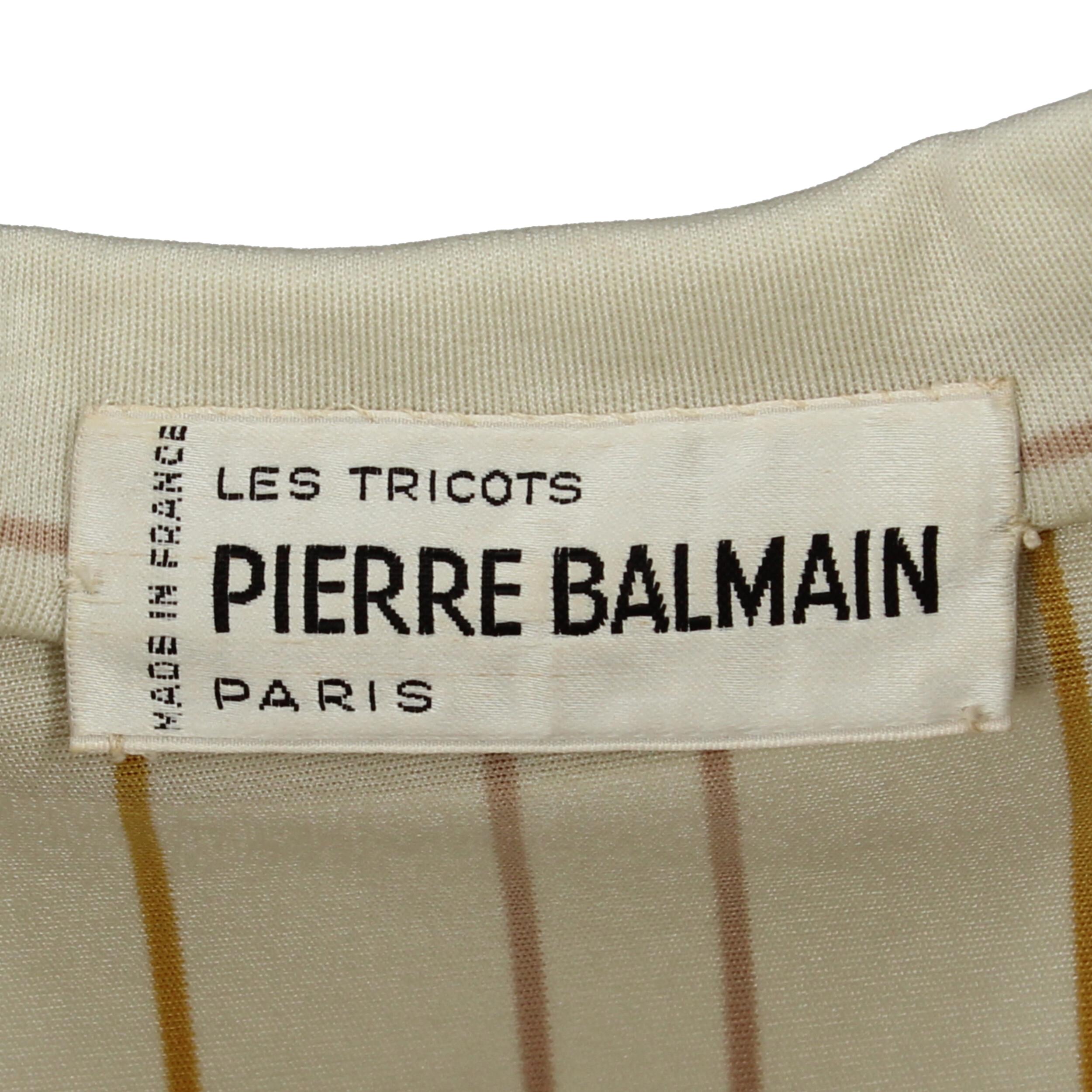 Men's 1960s Pierre Balmain Striped T-Shirt
