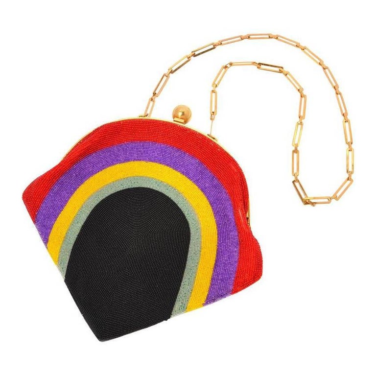 Pierre Cardin Beaded Evening Purse, 1960s For Sale at 1stdibs