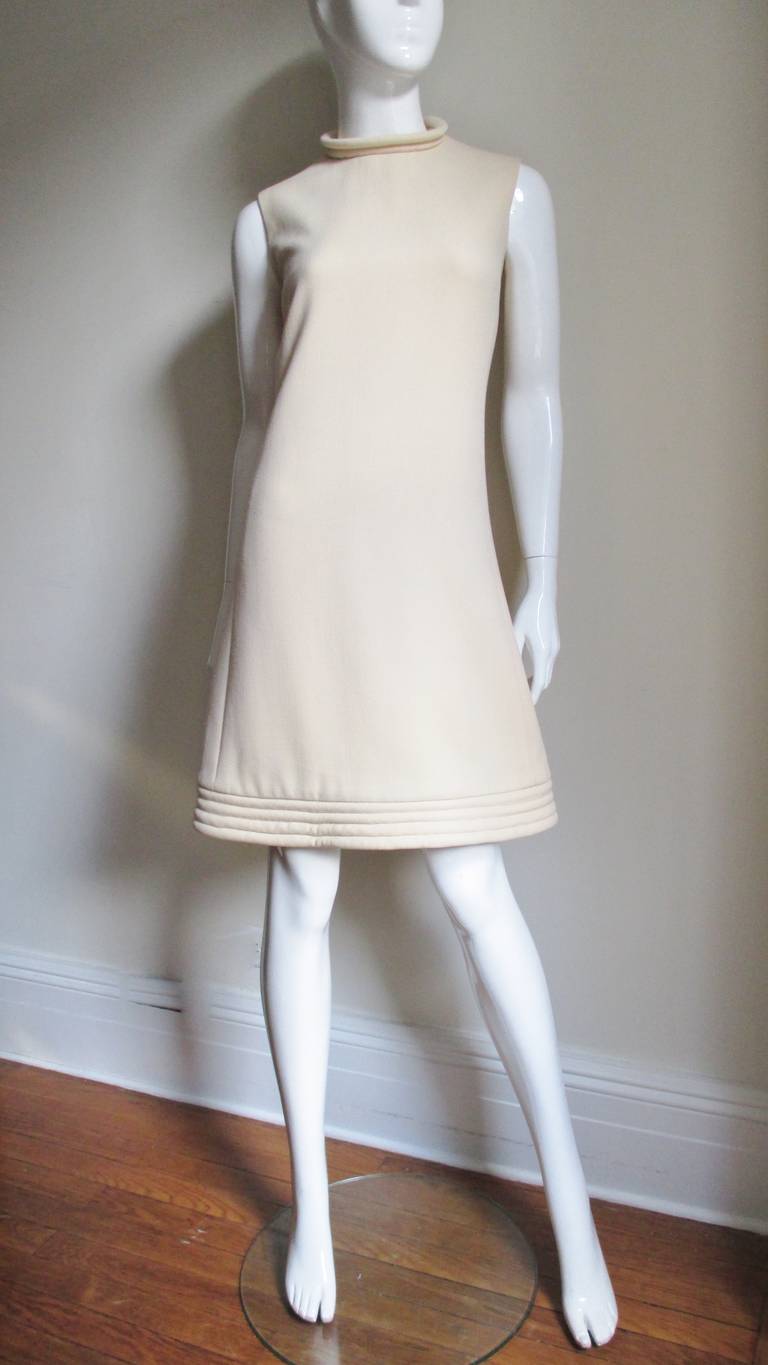 Gray Pierre Cardin 1960s Space Age Dress For Sale