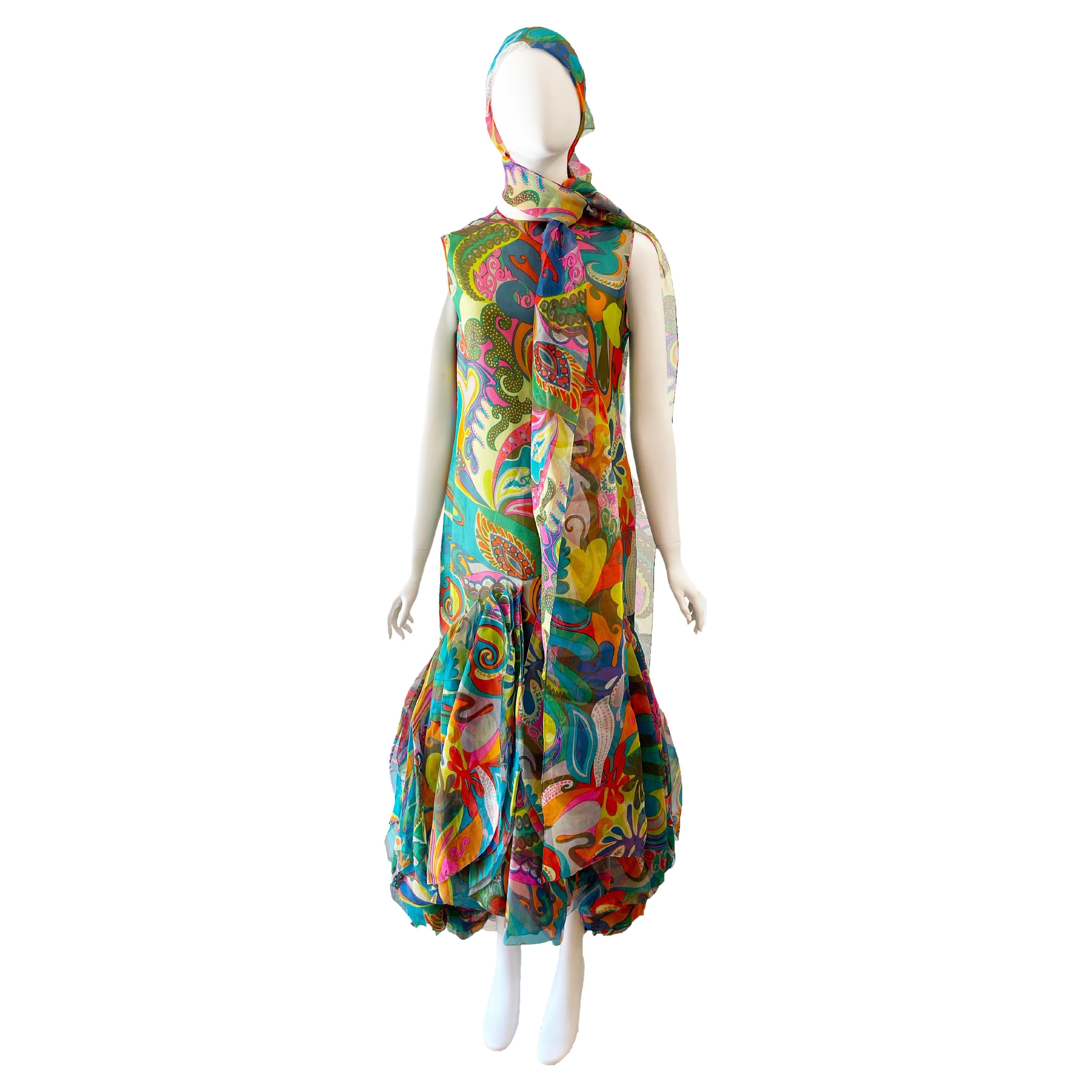 1960s Pierre Cardin Haute Couture Gown  In Good Condition In Austin, TX