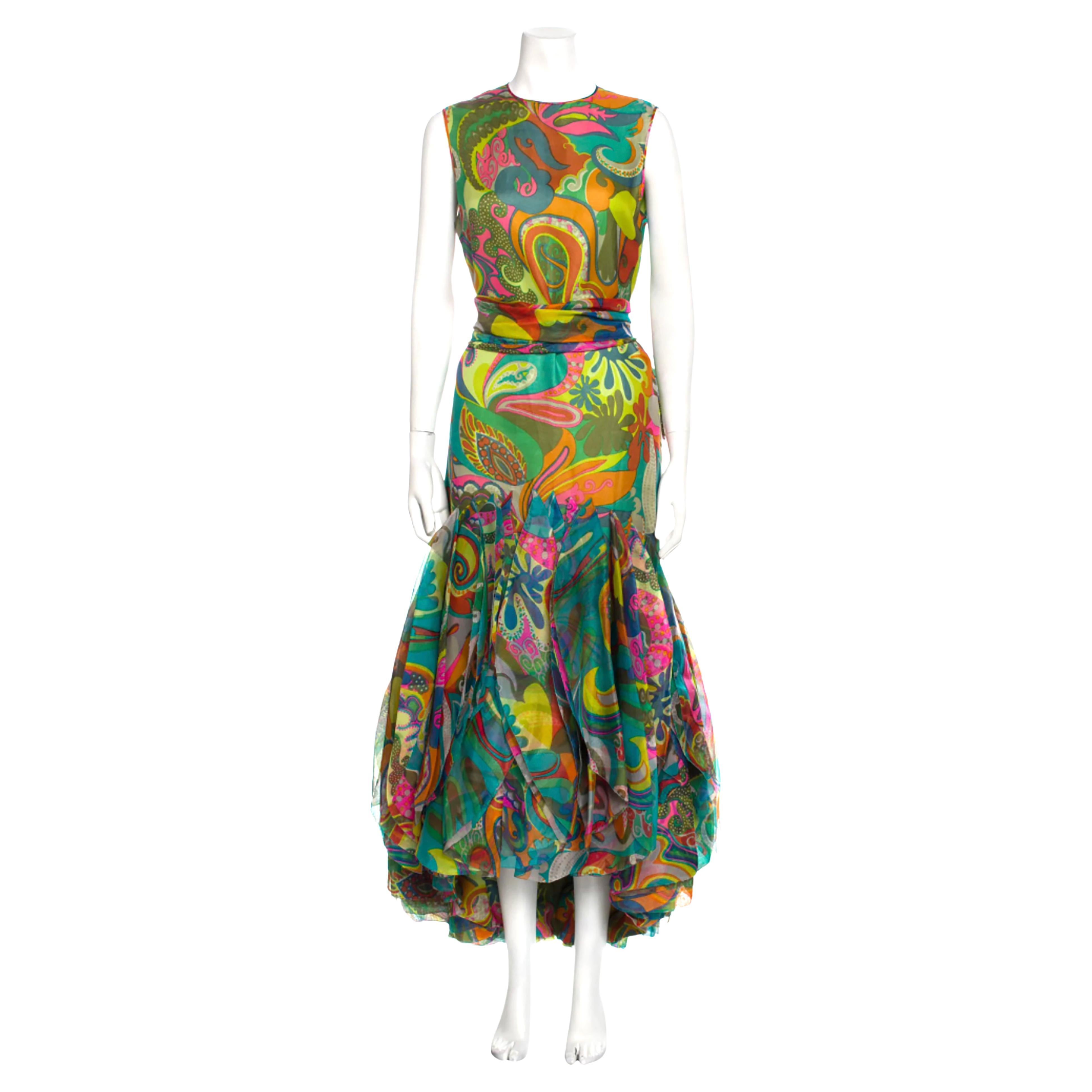 1960s Pierre Cardin Haute Couture Gown 