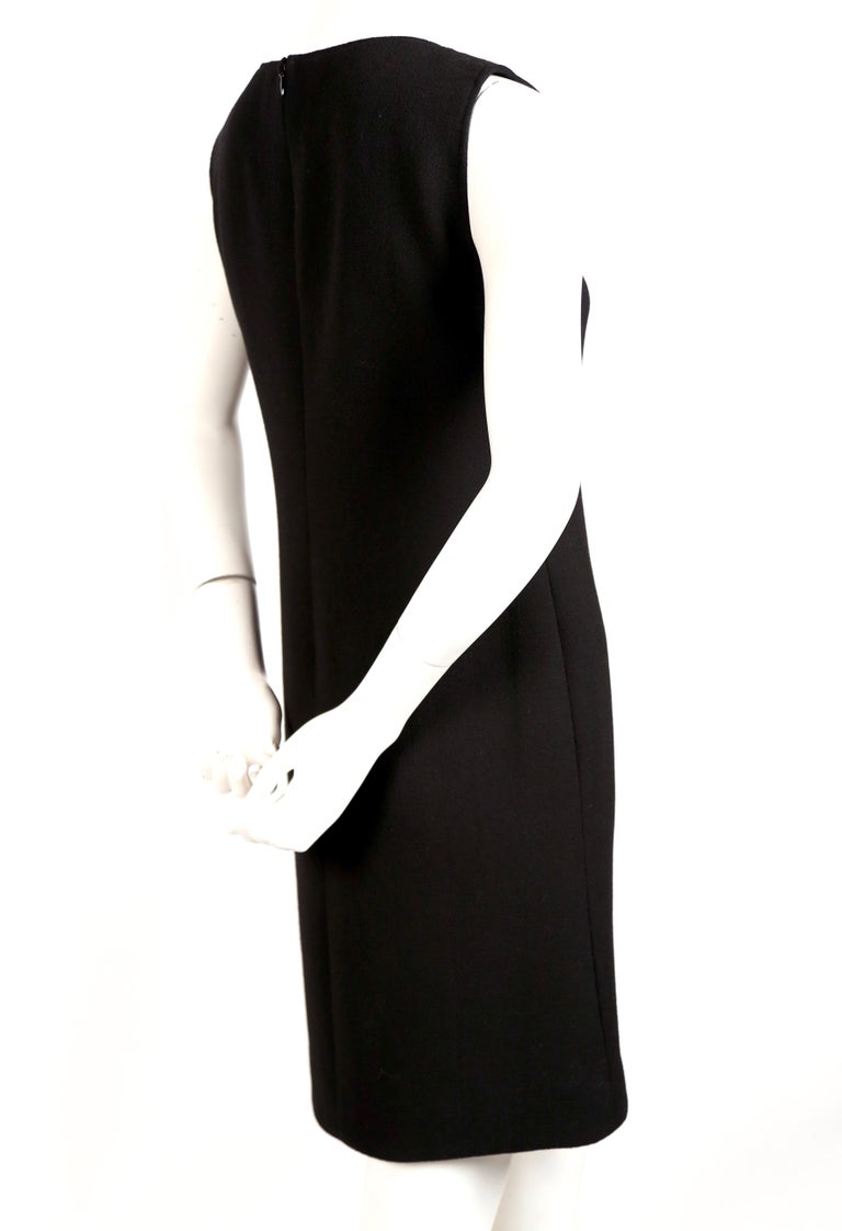 1960's PIERRE CARDIN haute couture wool shift dress with circular cut ...