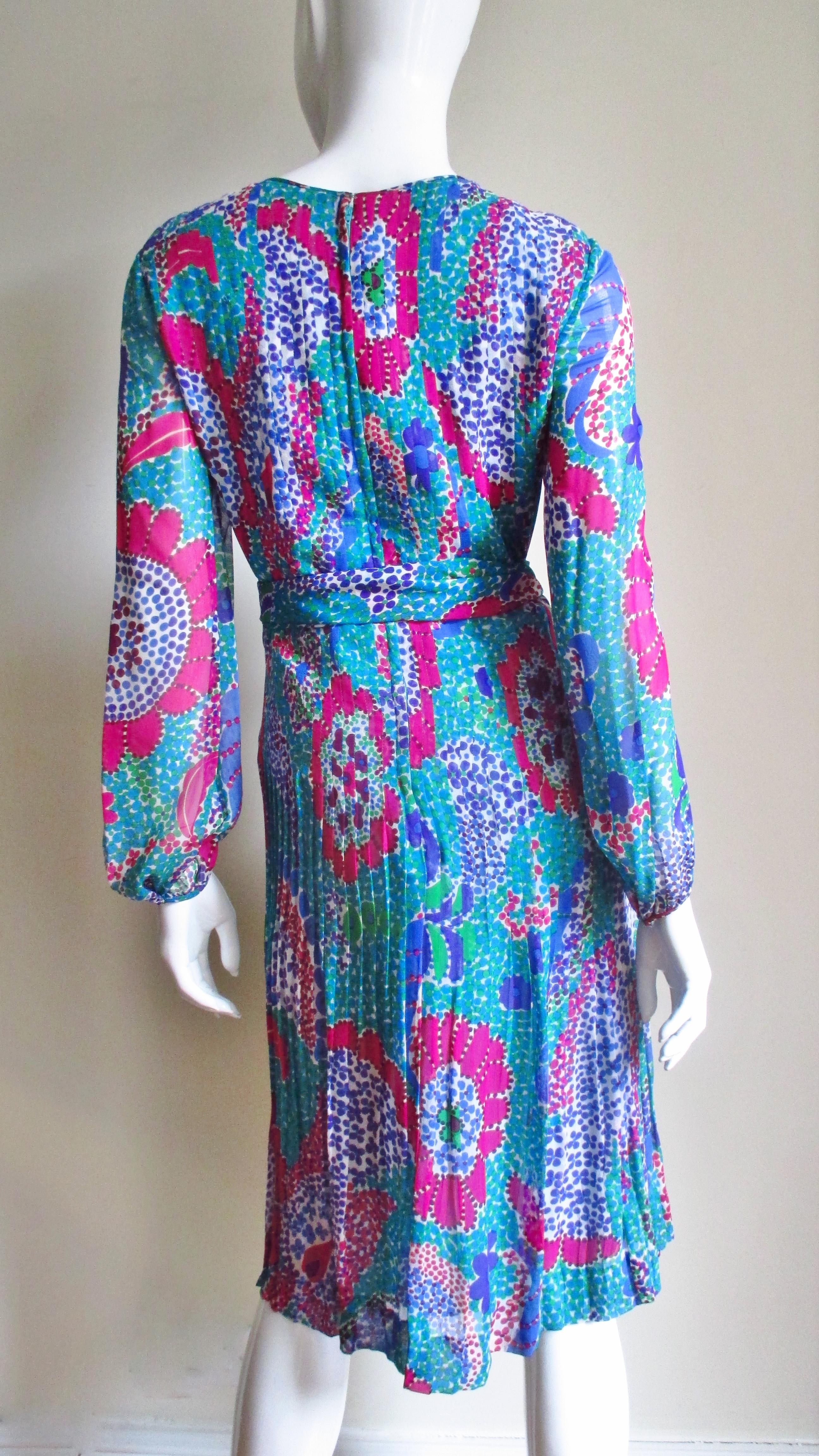 Pierre Cardin 1960s Silk Dress For Sale 6