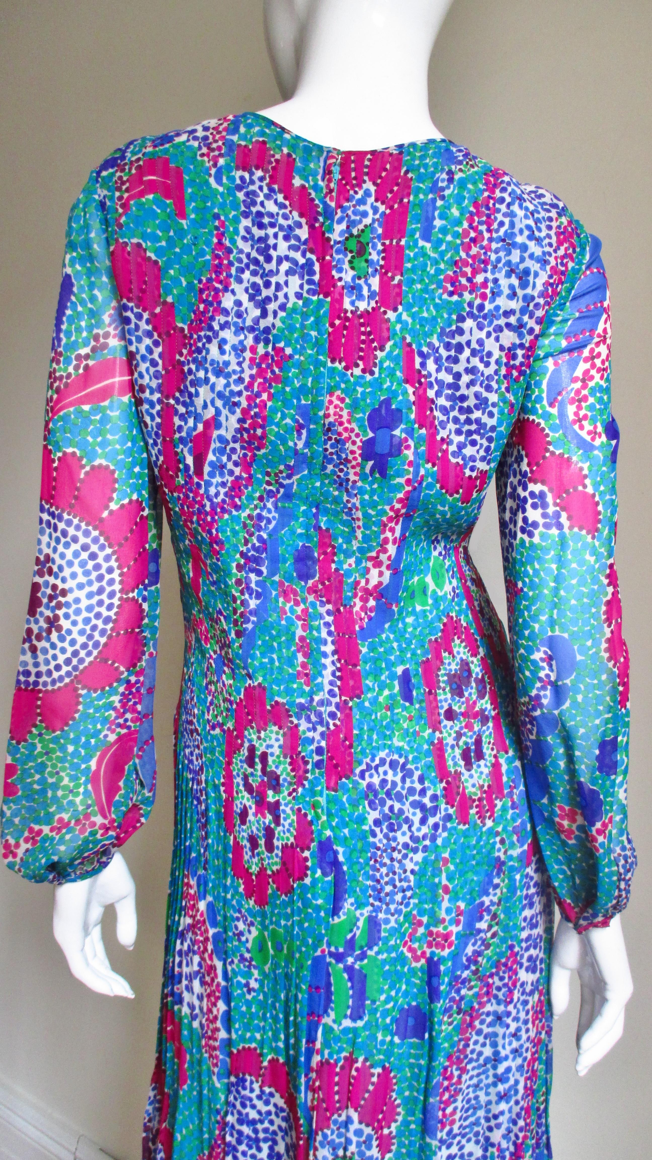 Pierre Cardin 1960s Silk Dress For Sale 7