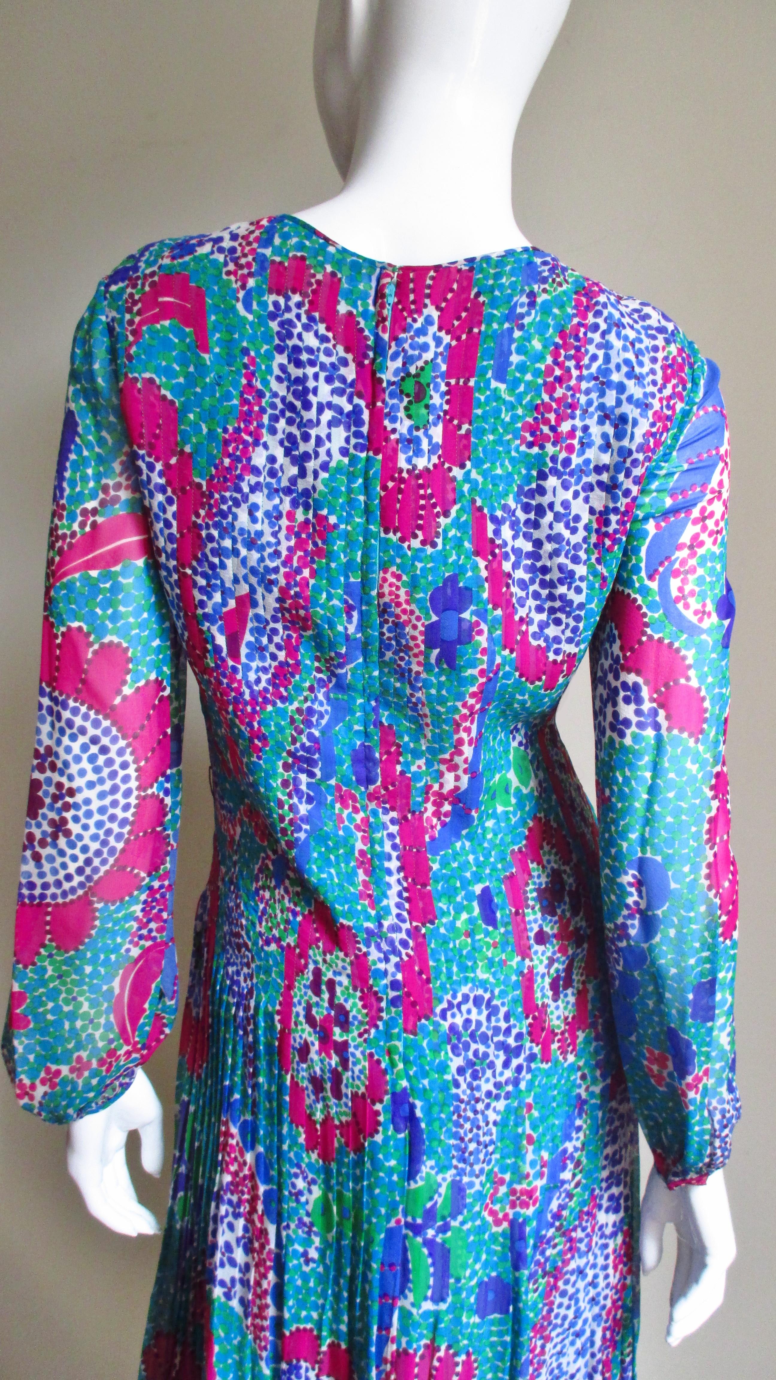 Pierre Cardin 1960s Silk Dress For Sale 8