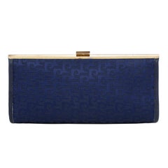 1960's Pierre Cardin Navy Logo Fabric Clutch