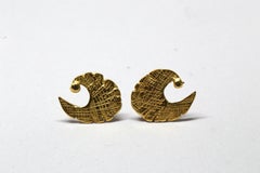 1960's Pierre Cardin organically shaped earrings