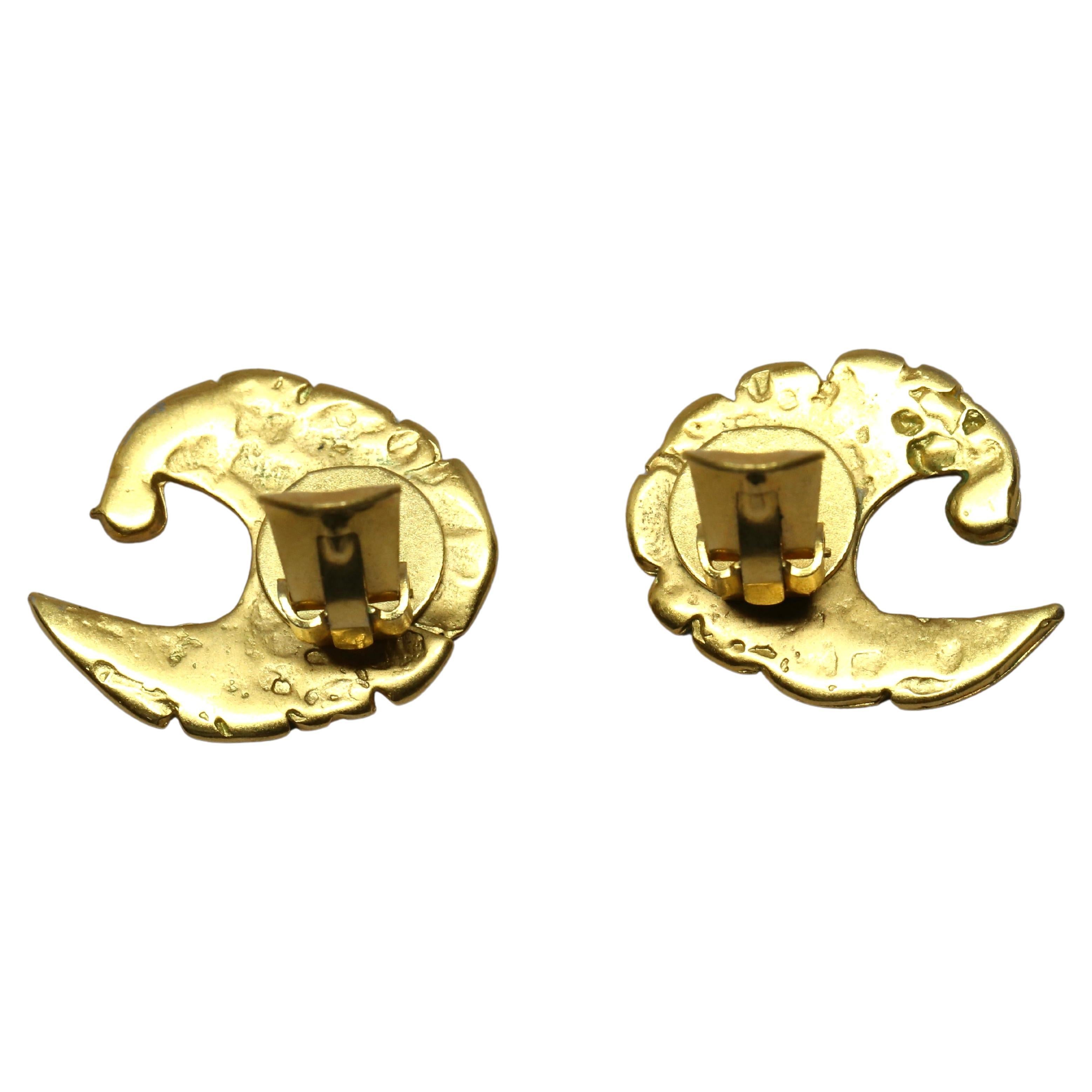 1960's Pierre Cardin organically shaped earrings For Sale 1