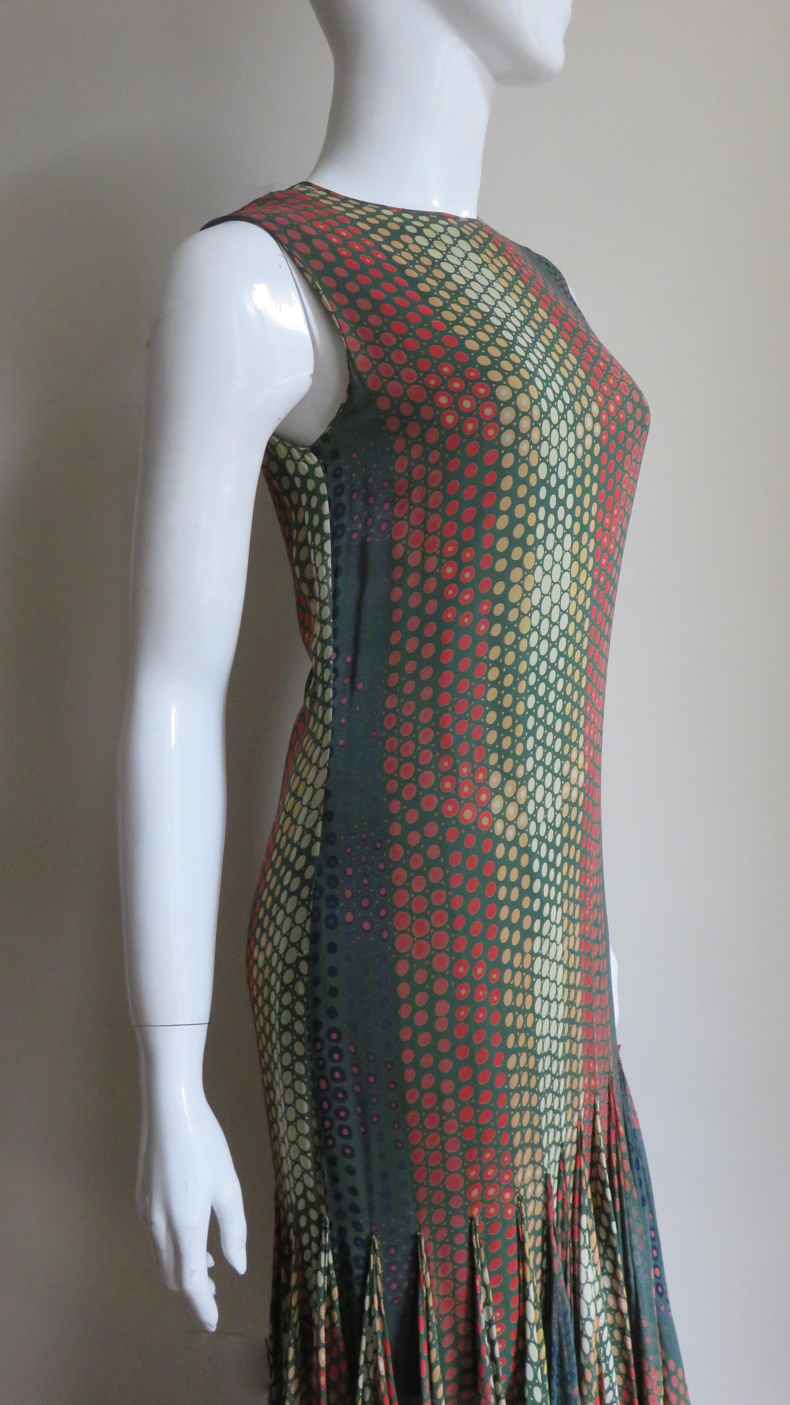  Pierre Cardin 1960s Scarf Hem Dress For Sale 7