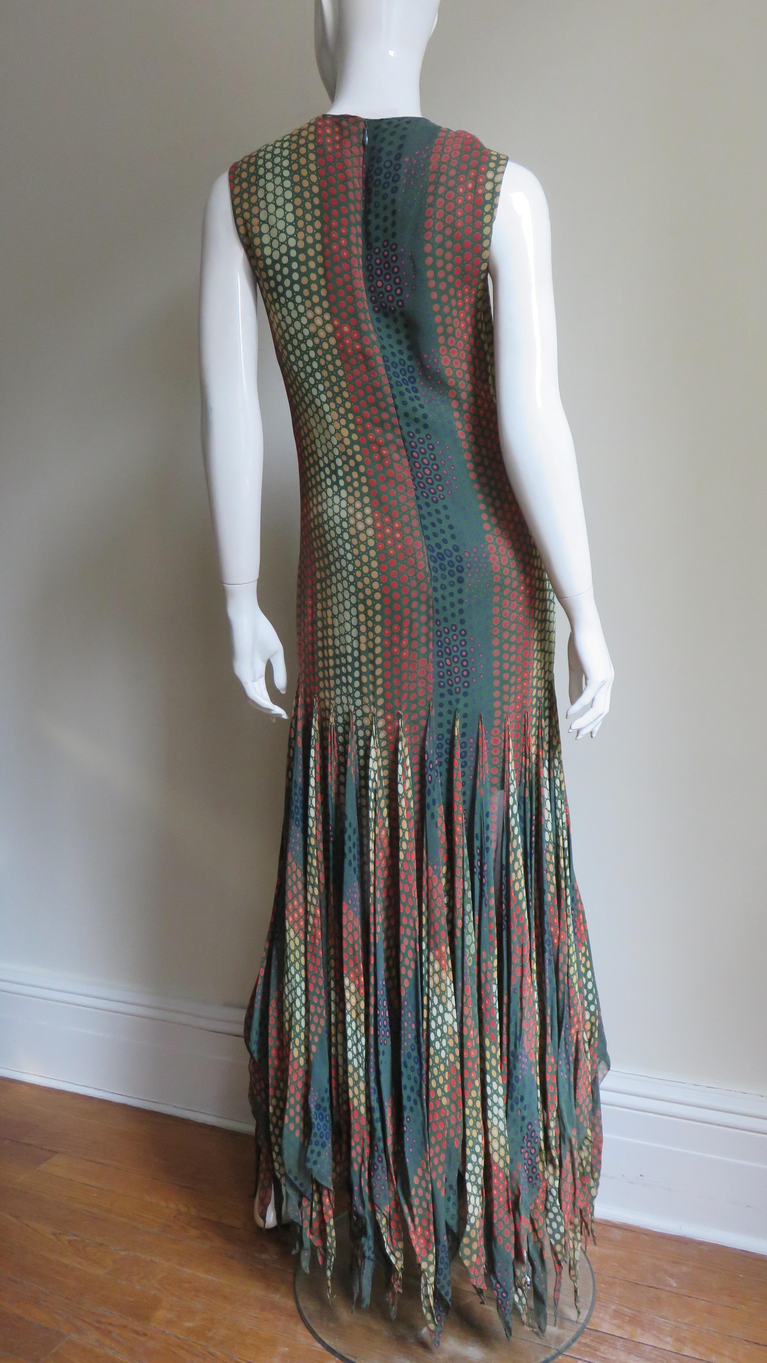  Pierre Cardin 1960s Scarf Hem Dress For Sale 9