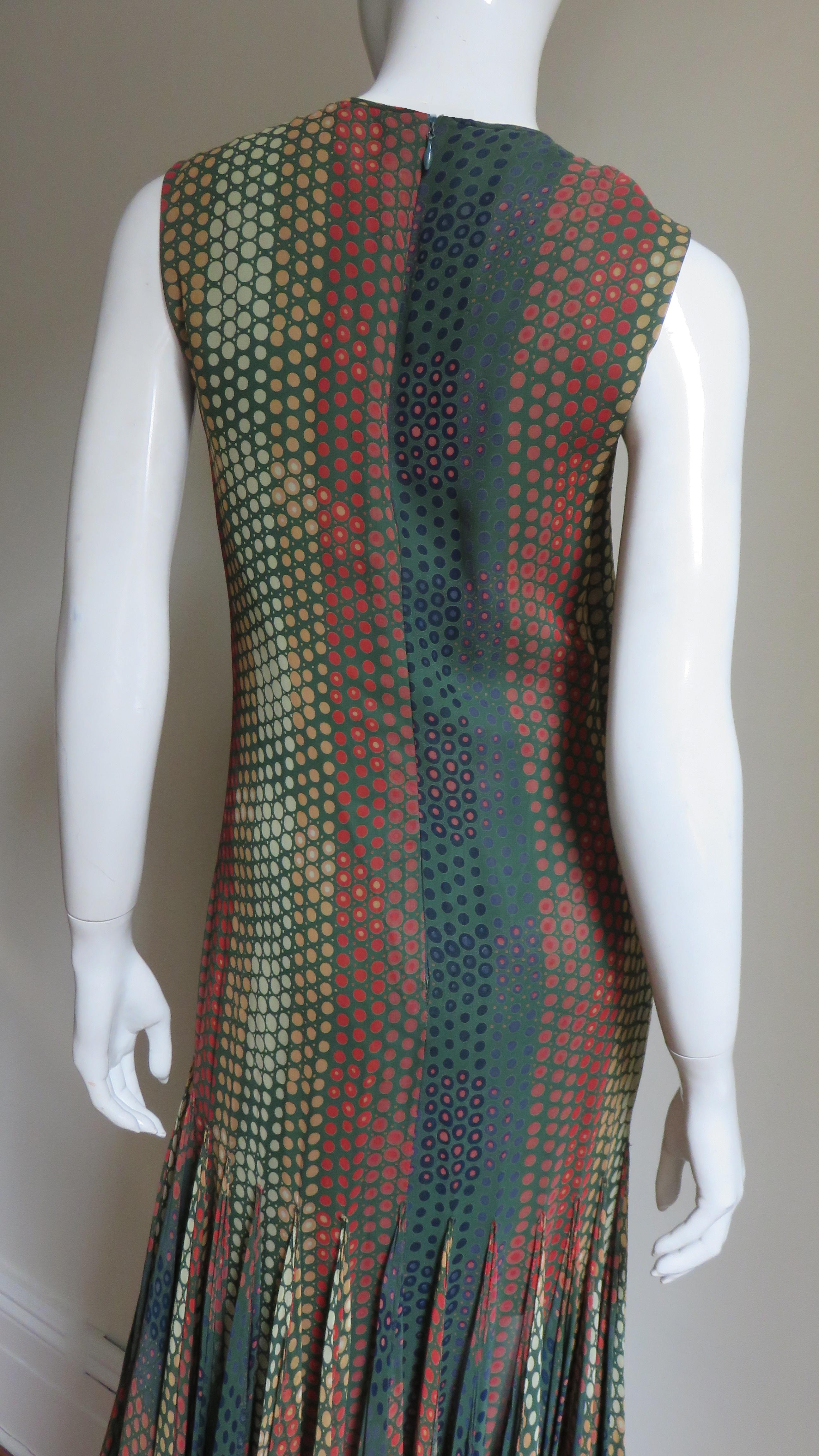  Pierre Cardin 1960s Scarf Hem Dress For Sale 10