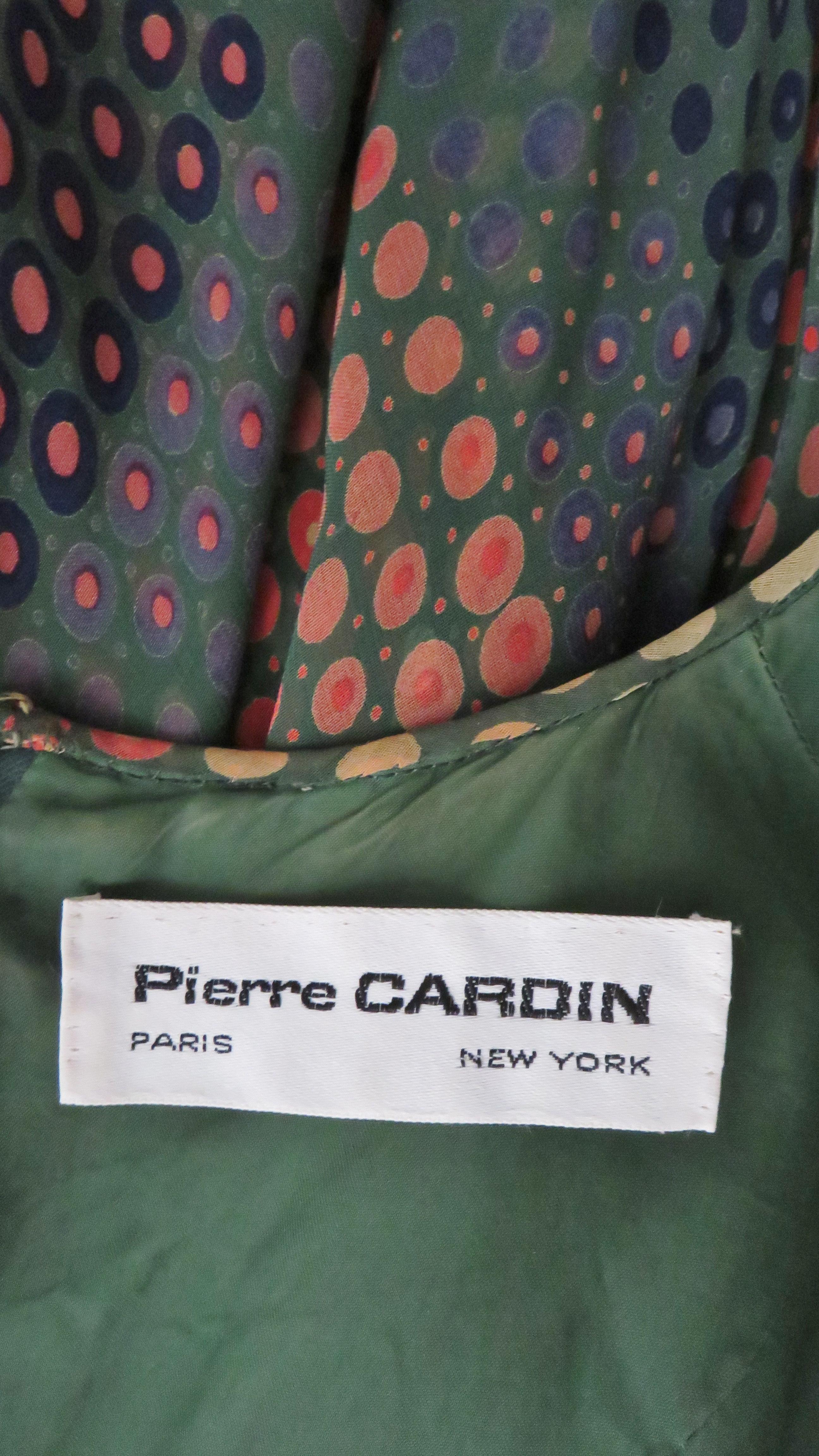  Pierre Cardin 1960s Scarf Hem Dress For Sale 13