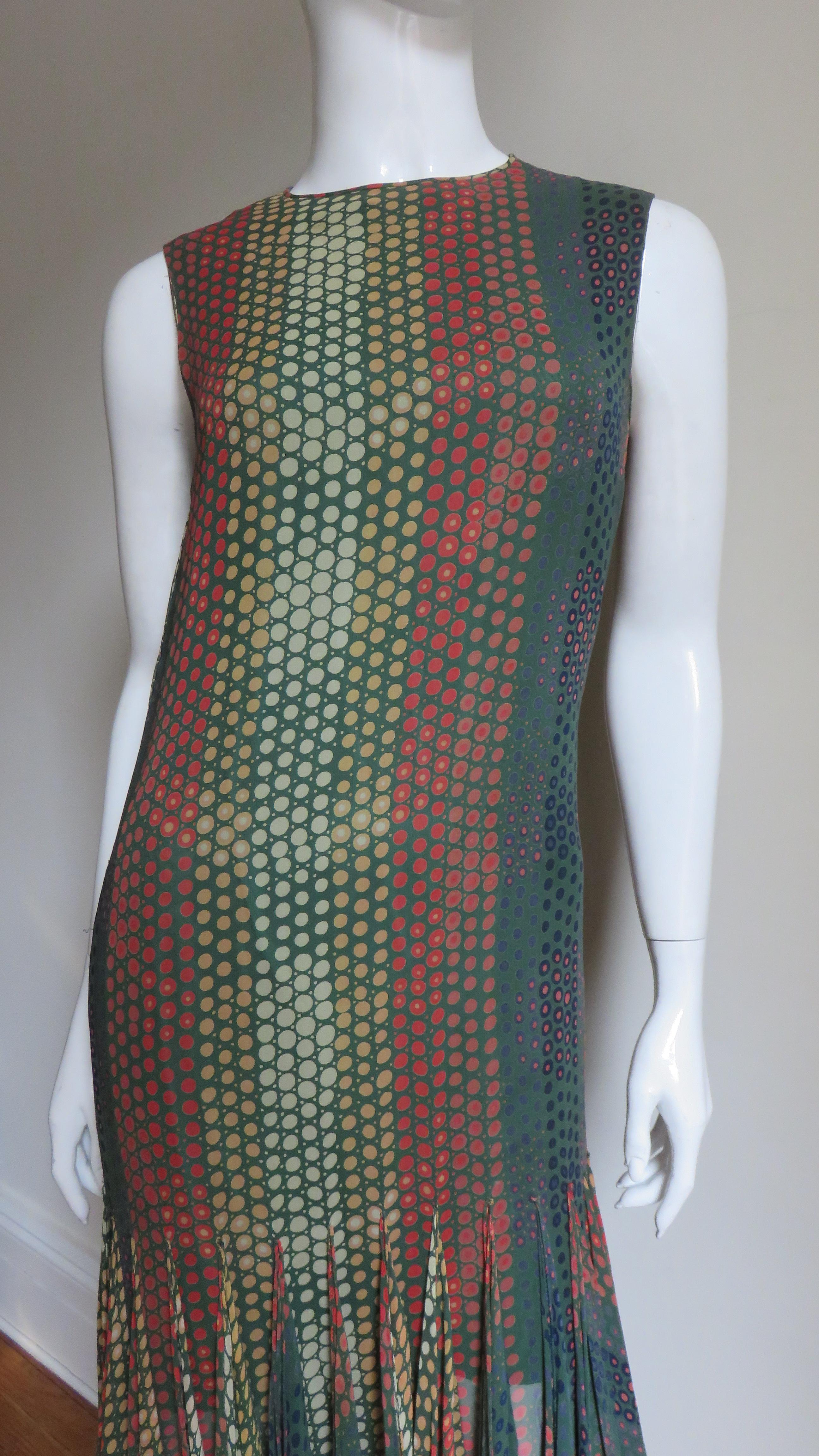 Women's  Pierre Cardin 1960s Scarf Hem Dress For Sale