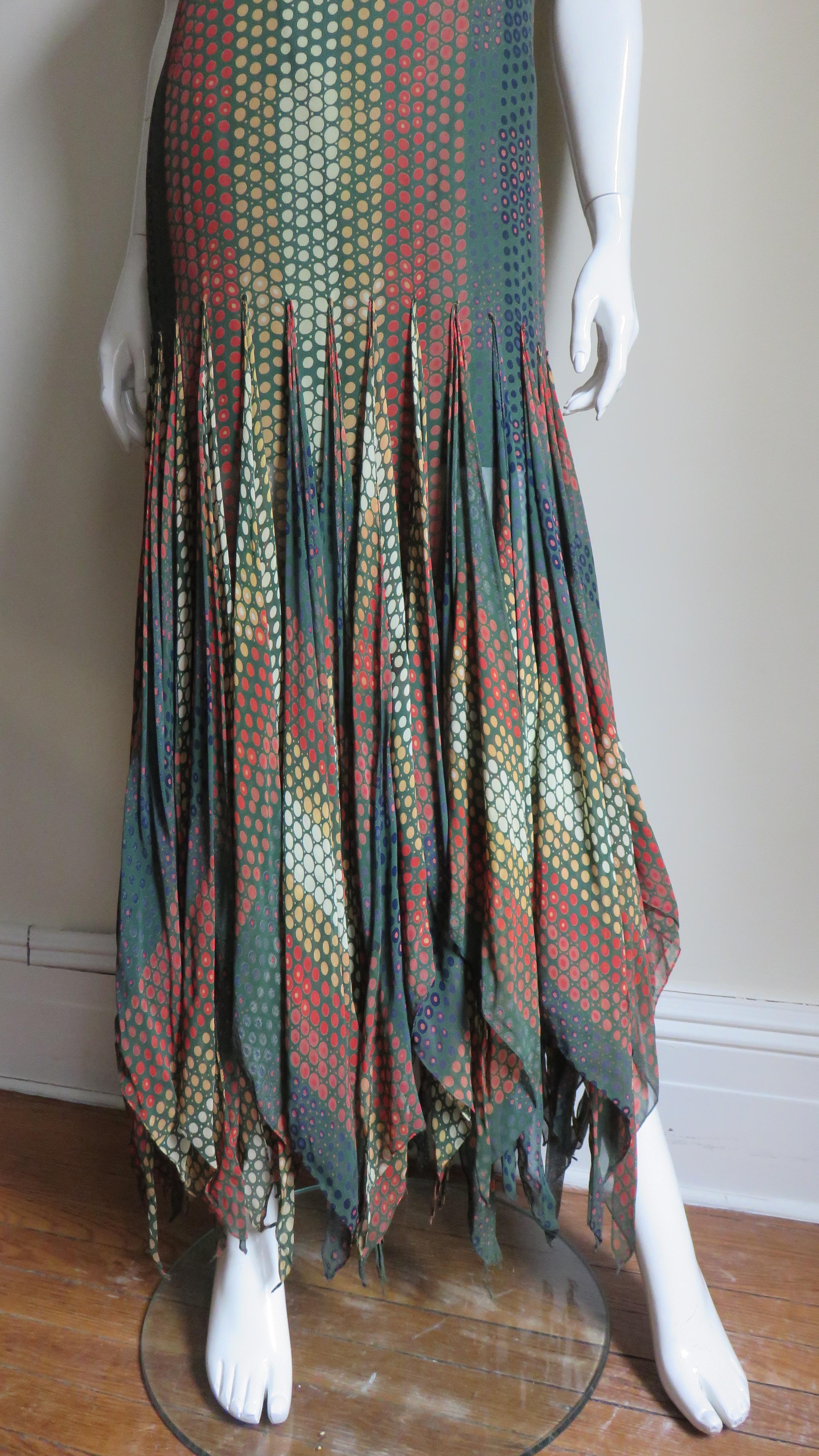  Pierre Cardin 1960s Scarf Hem Dress For Sale 2