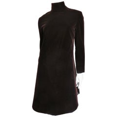 1960s Pierre Cardin Silk Velvet Dress