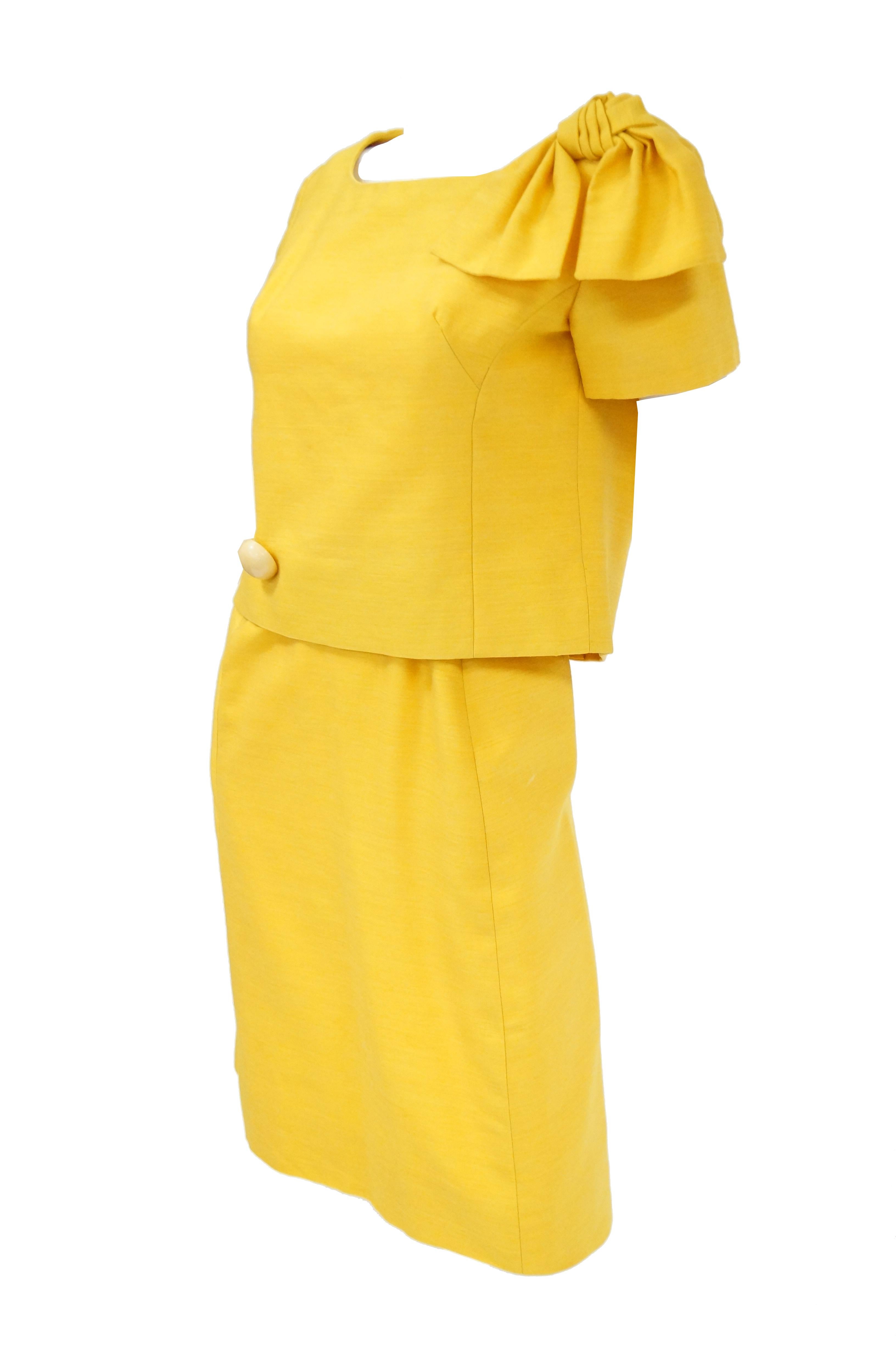 yellow mod dress