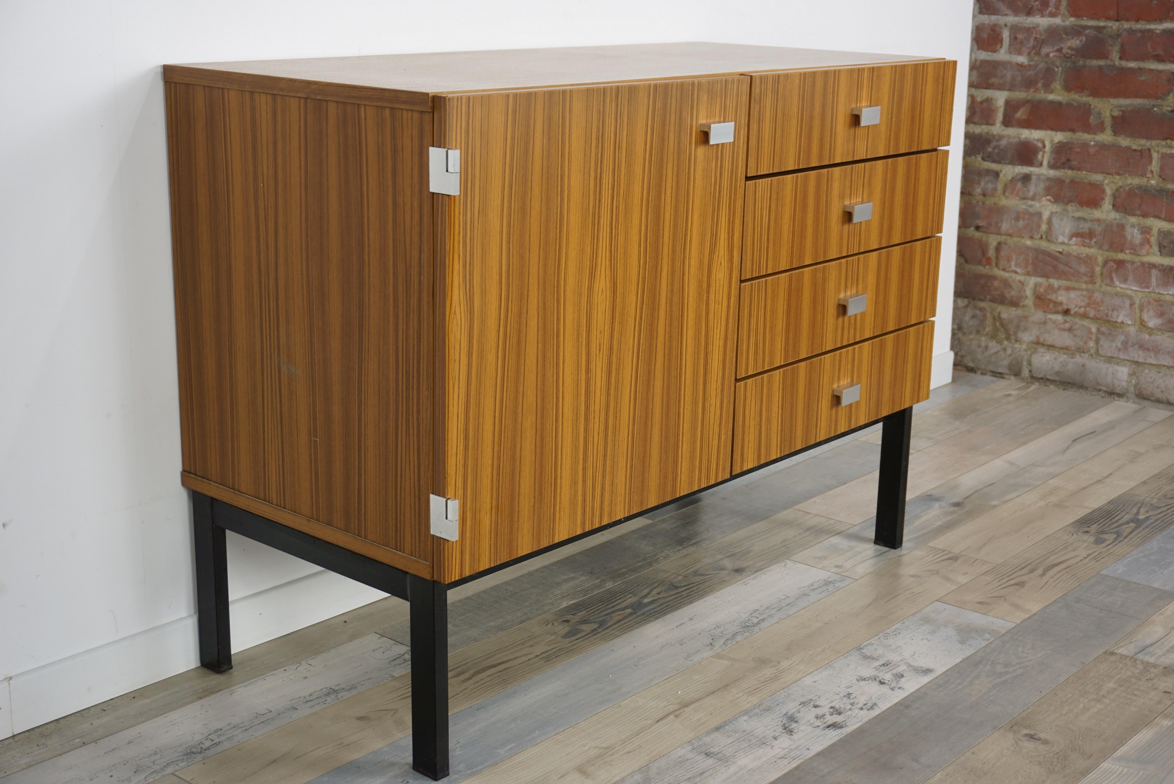 Mid-Century Modern 1960s Pierre Guariche Design Storage Cabinet for Meurop