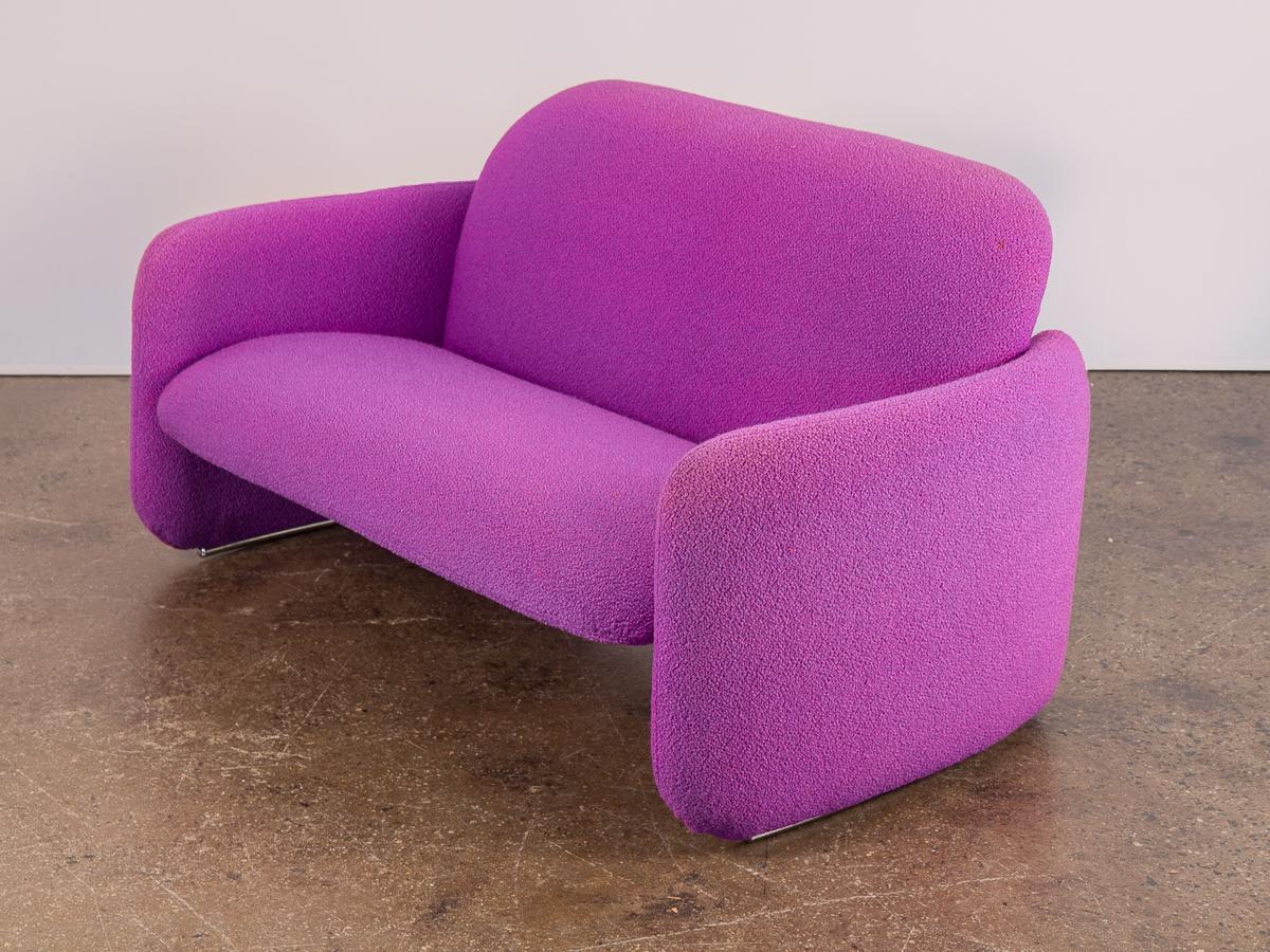 purple love seat