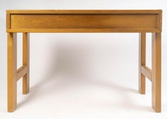 1960s Pine Desk and Chair, Sleek Design.