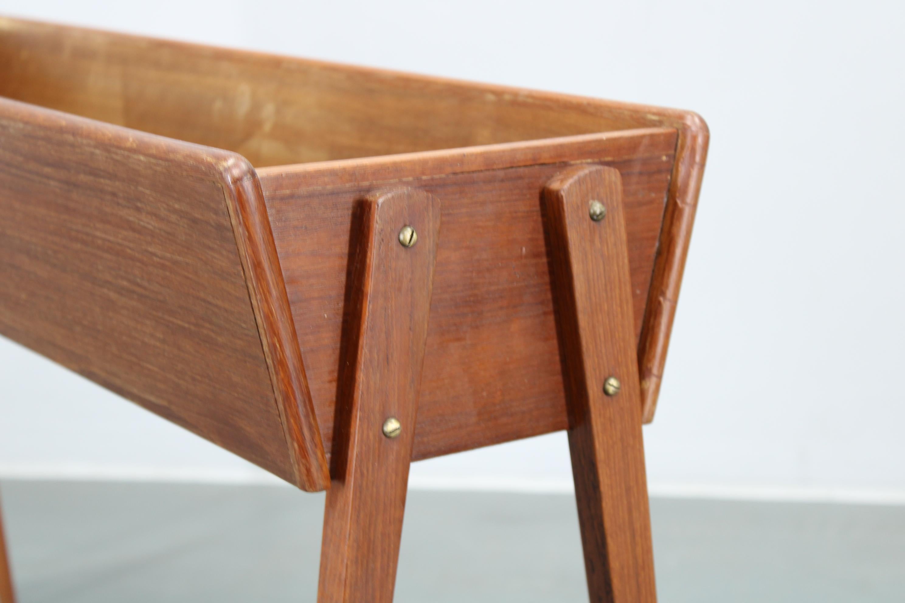1960s Pine Tree Planter Holder Stand , Denmark For Sale 4