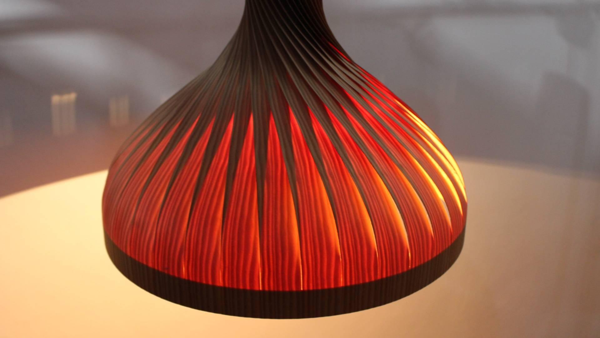 1960s Pine Veneer Pendant Lamp, Hans-Agne Jakobsson 2