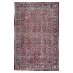 1960s Pink 
Blue Vintage Turkish Rug 8
10" x 13

