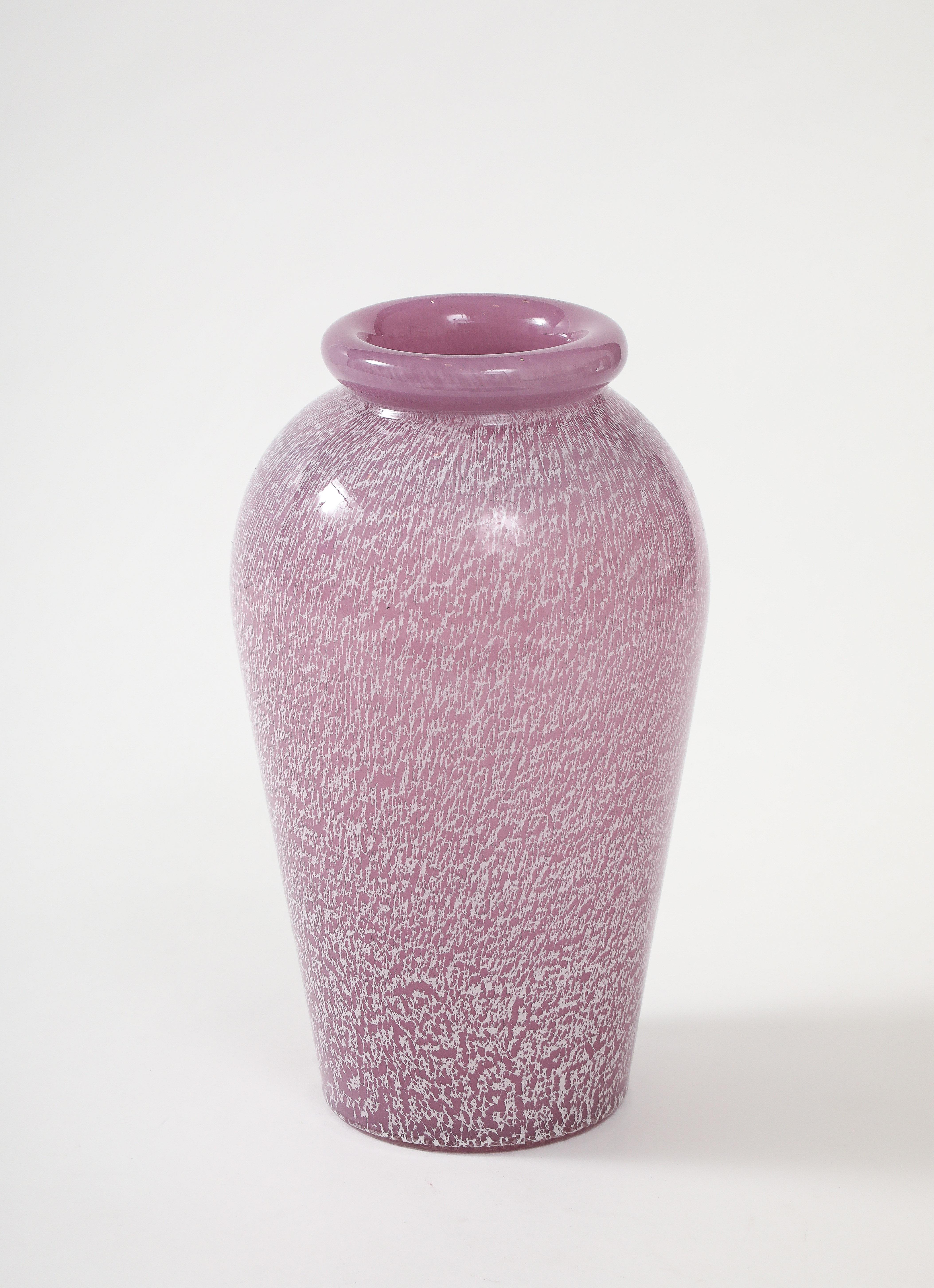 1960's Pink Murano Glass Vase 4