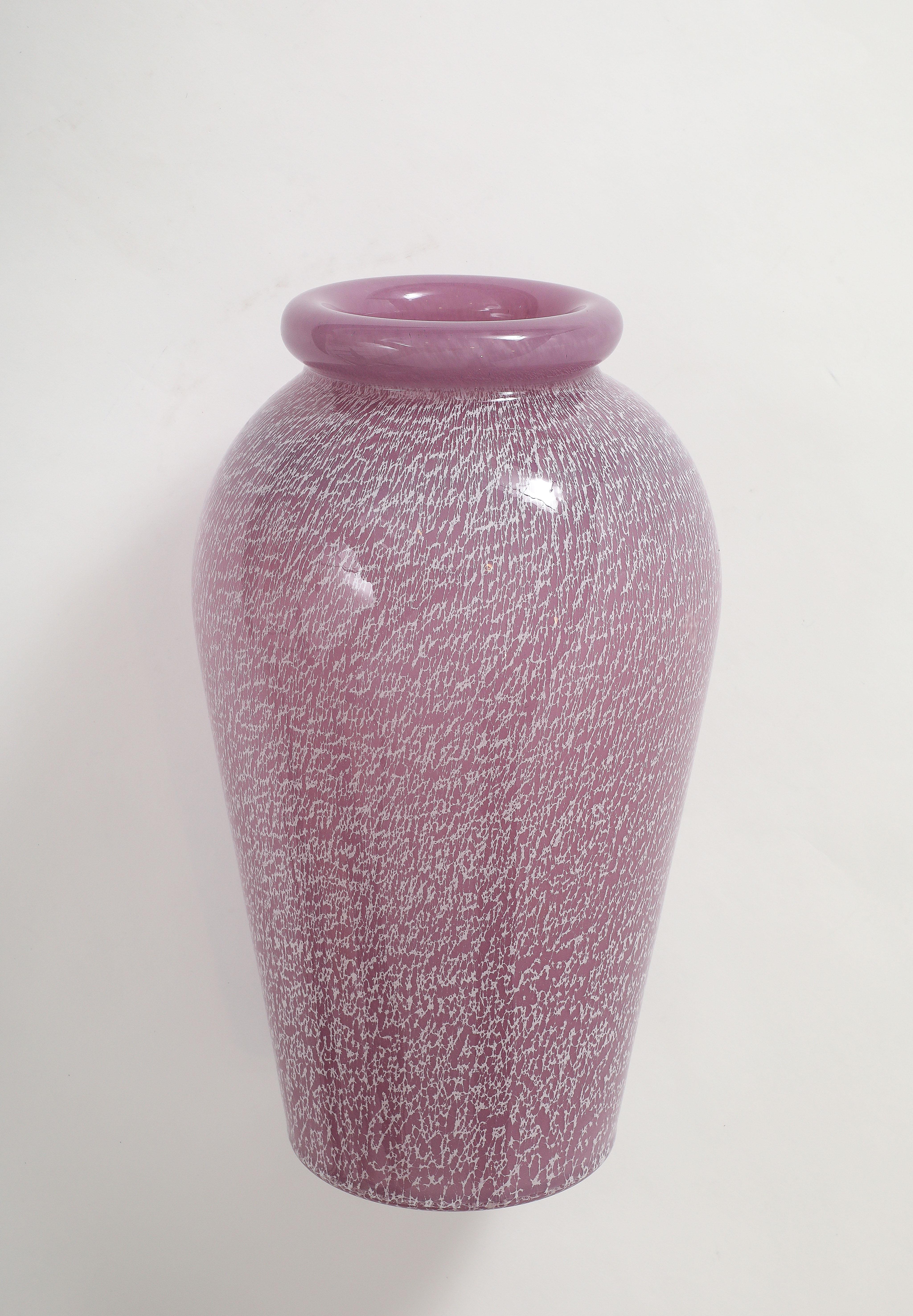 1960's Pink Murano Glass Vase 1