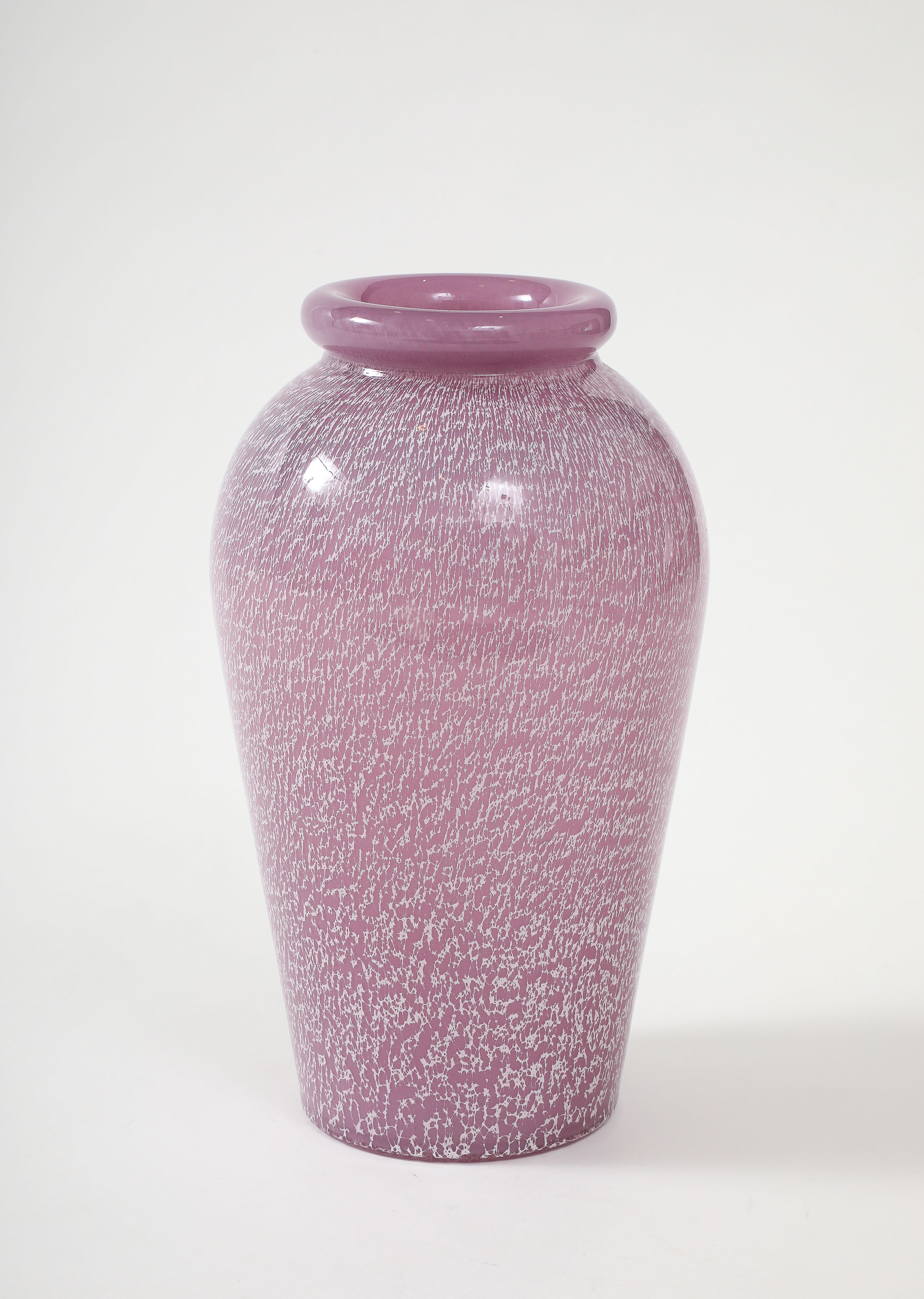 1960's Pink Murano Glass Vase 2
