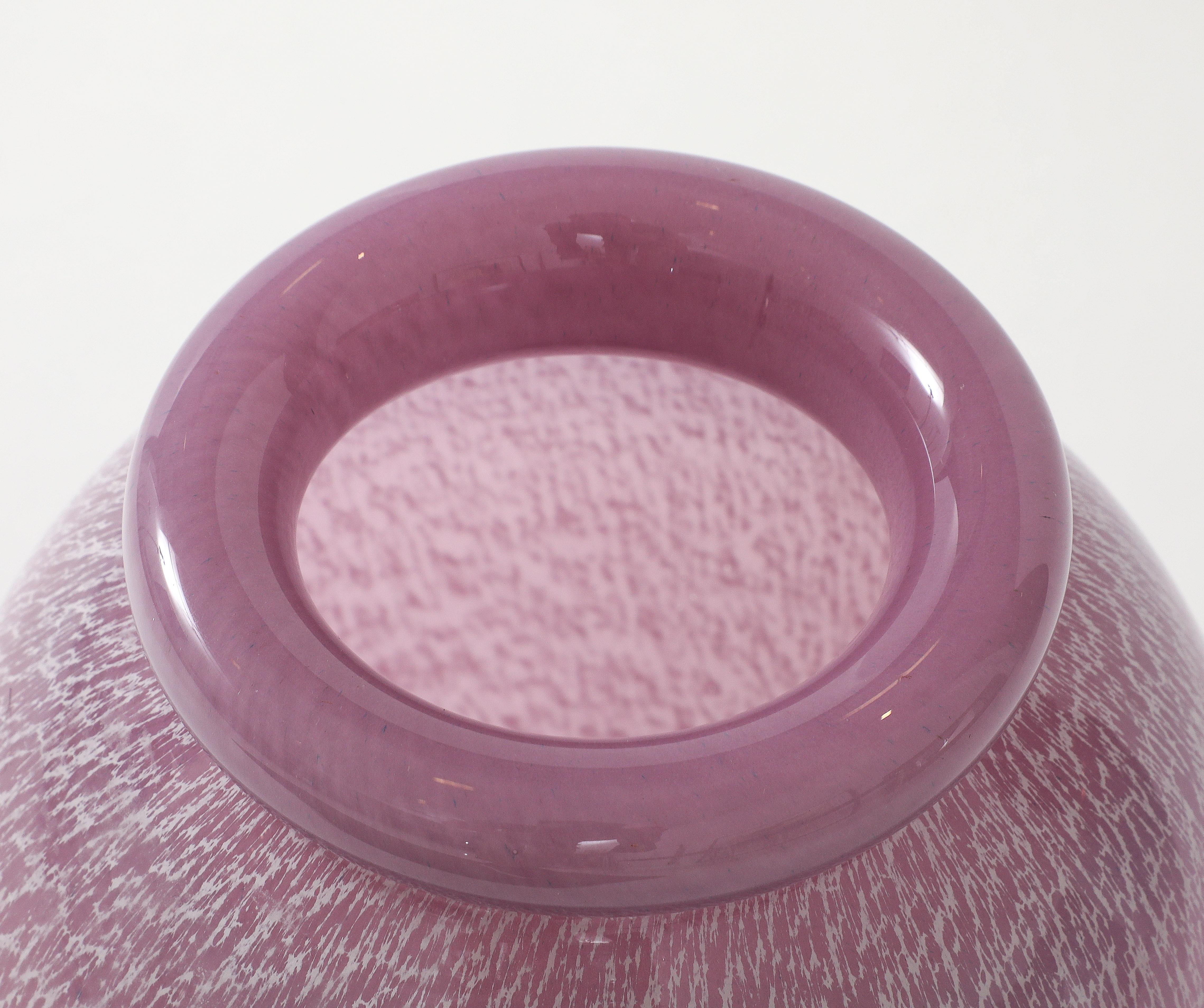 1960's Pink Murano Glass Vase 3