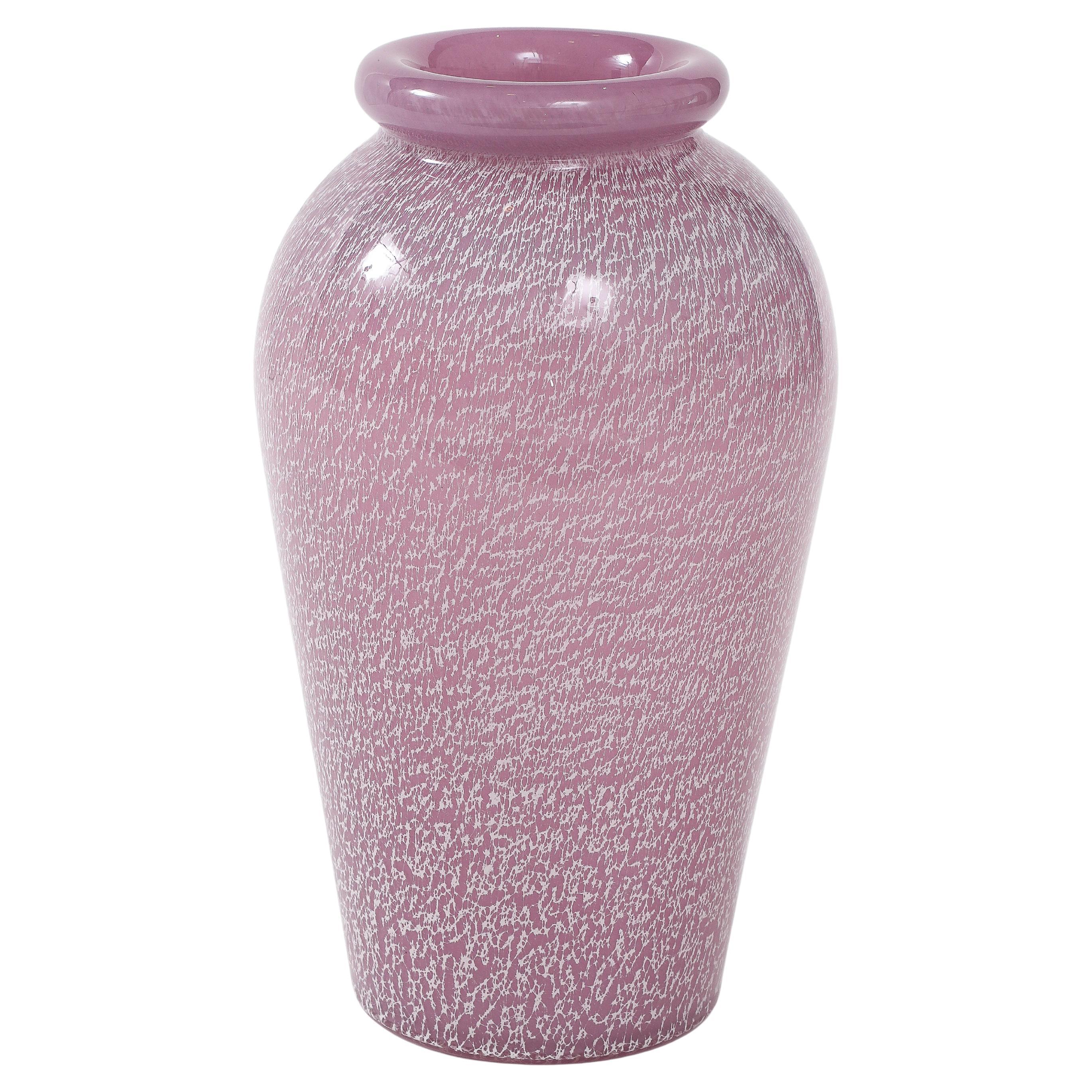 1960's Pink Murano Glass Vase