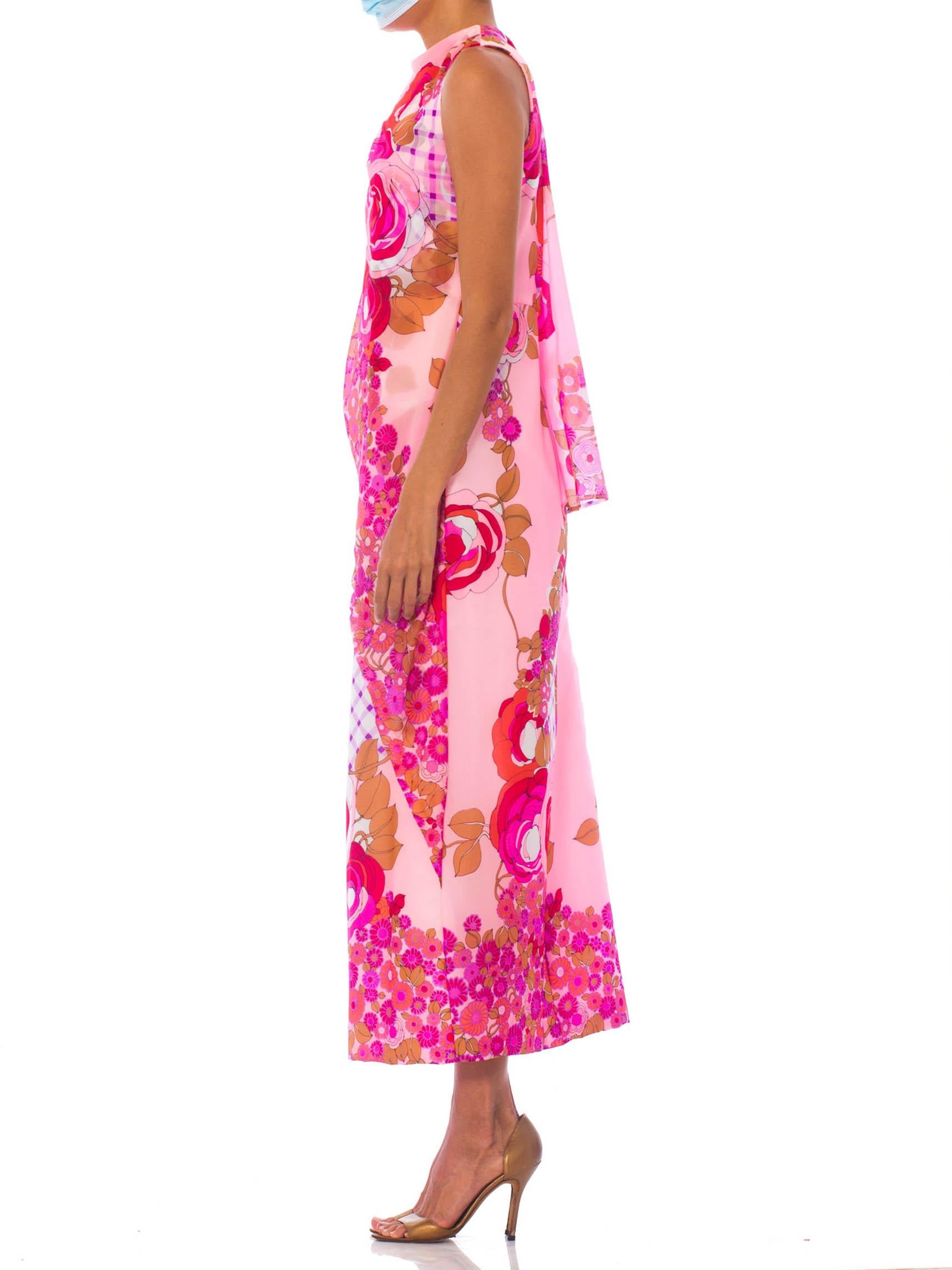 rose print maxi dress