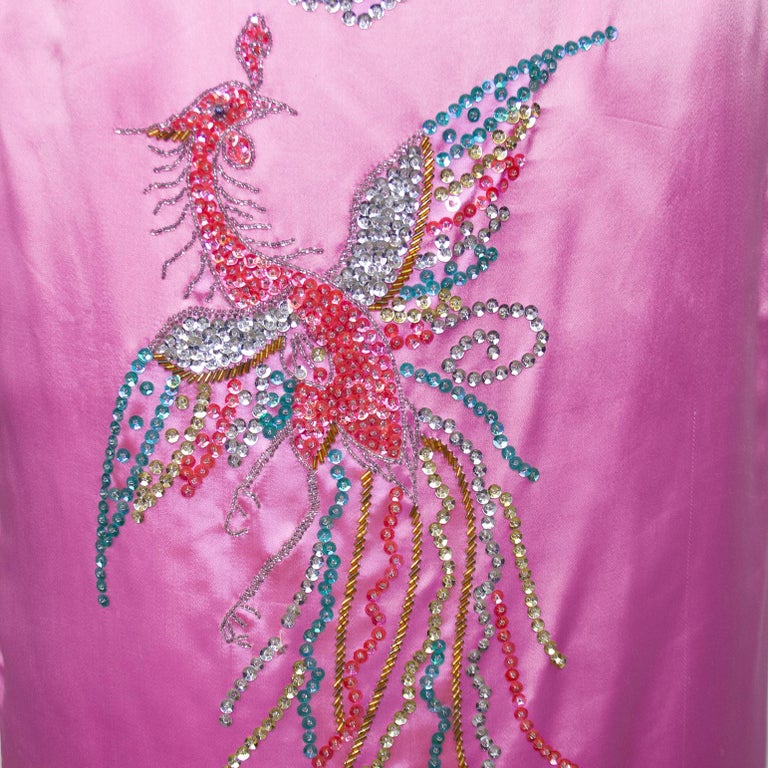beaded dragon dress Vintage Metallic Pearly Beaded Fringe Flapper Dress – Recess main image 0