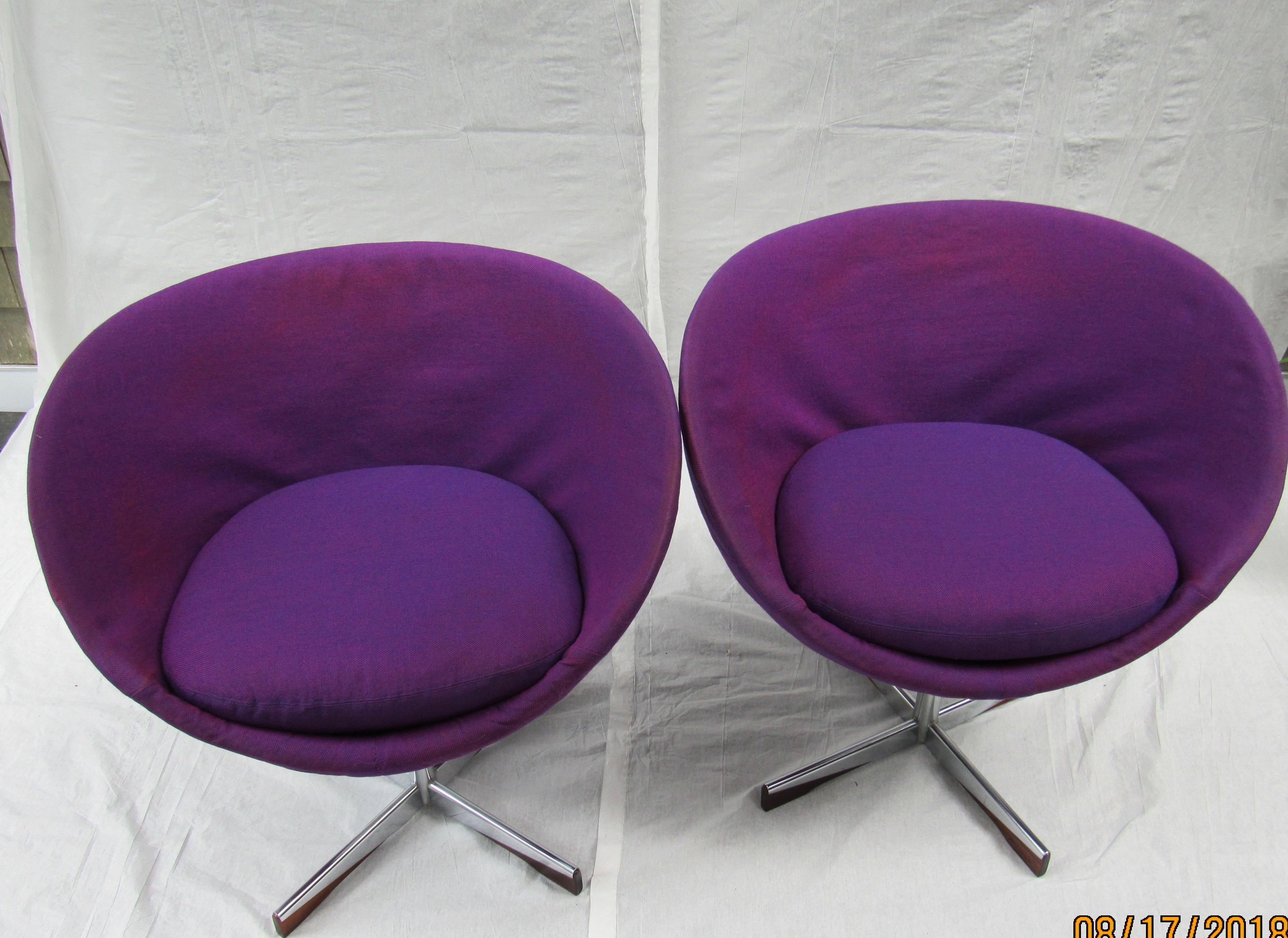 Mid-Century Modern 1960s Planet Chairs by Sven Ivar Dysthe for Westnova, 1968