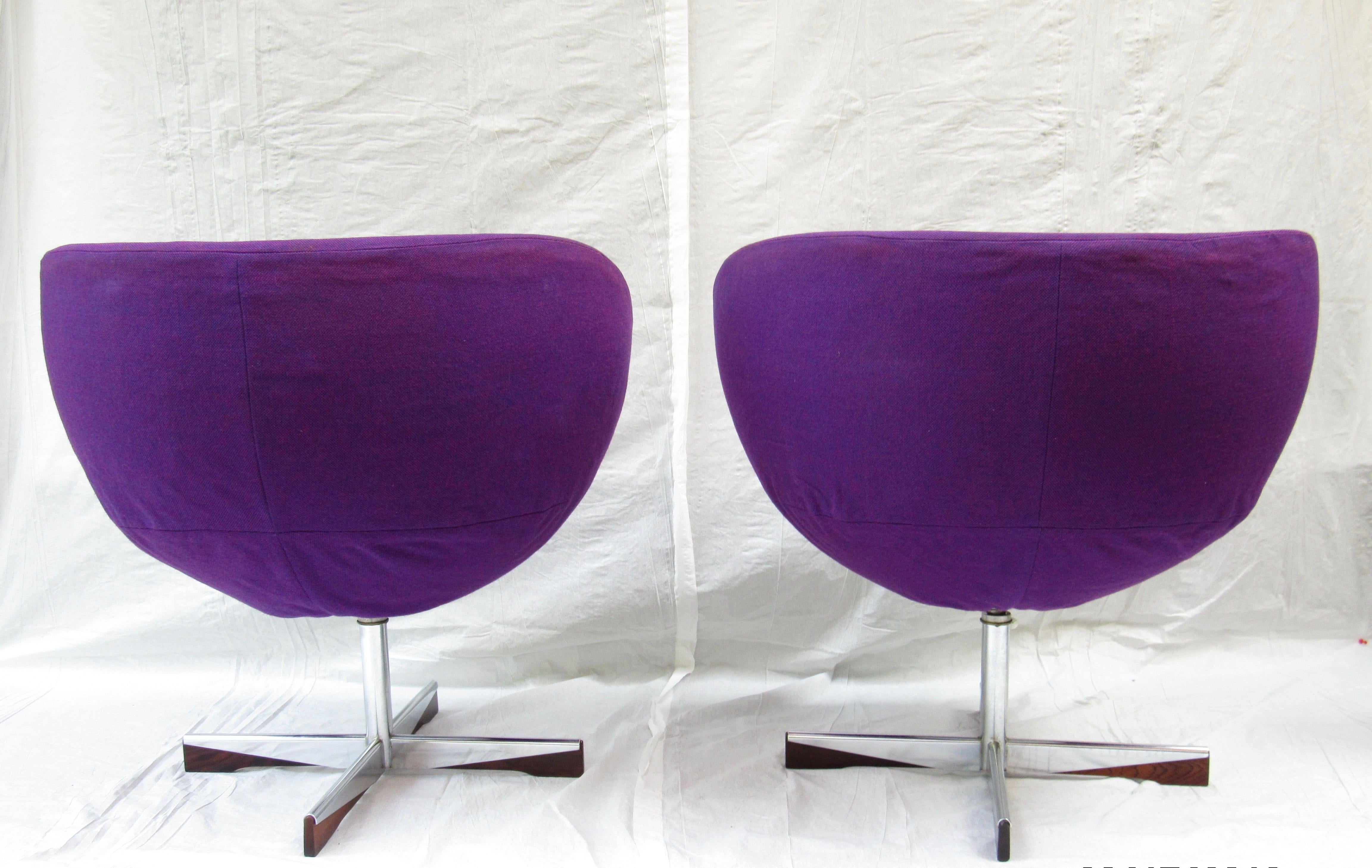 Beveled 1960s Planet Chairs by Sven Ivar Dysthe for Westnova, 1968